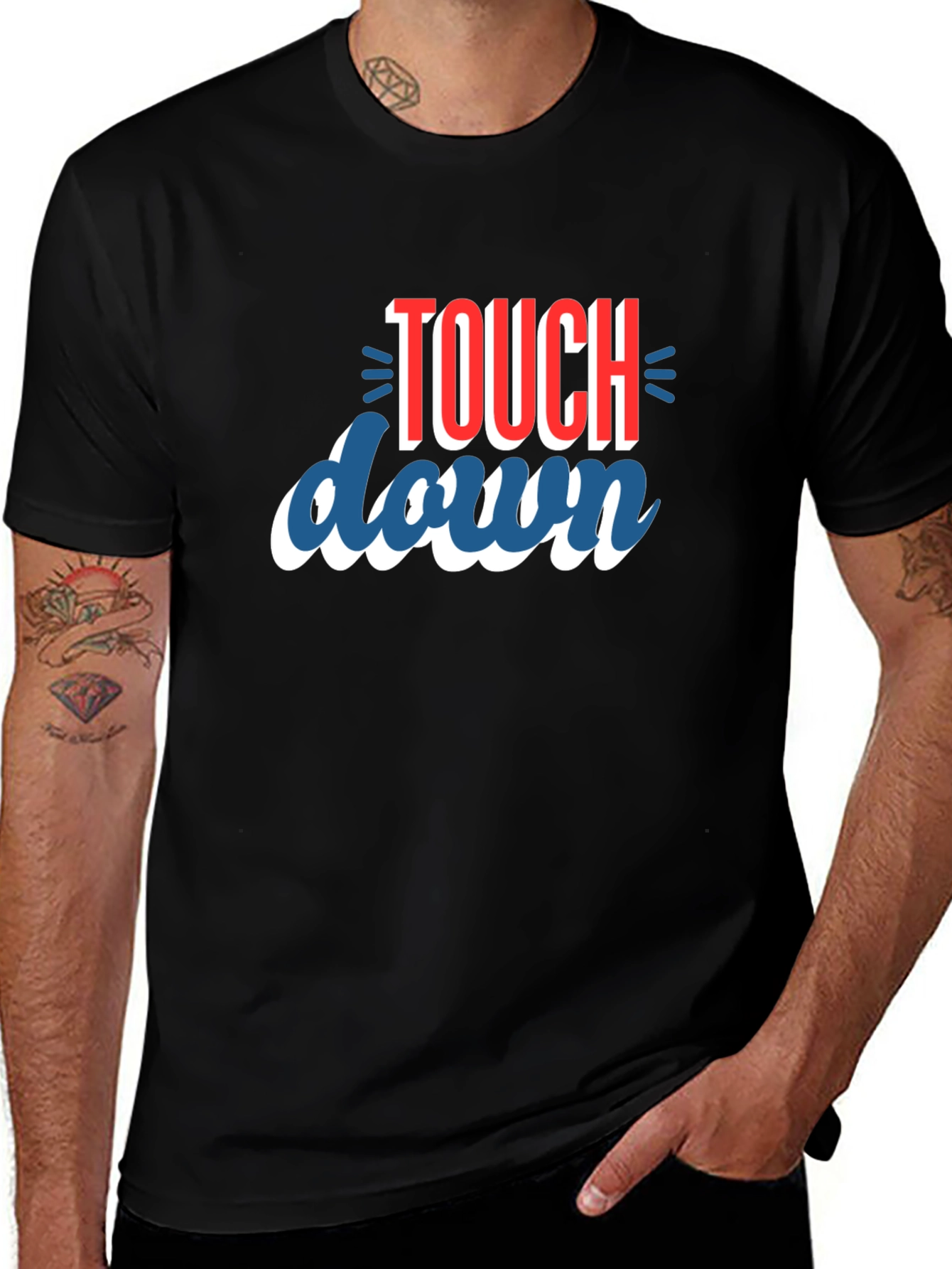 Touchdown Graphic T-Shirt - Sporty Cotton Tee