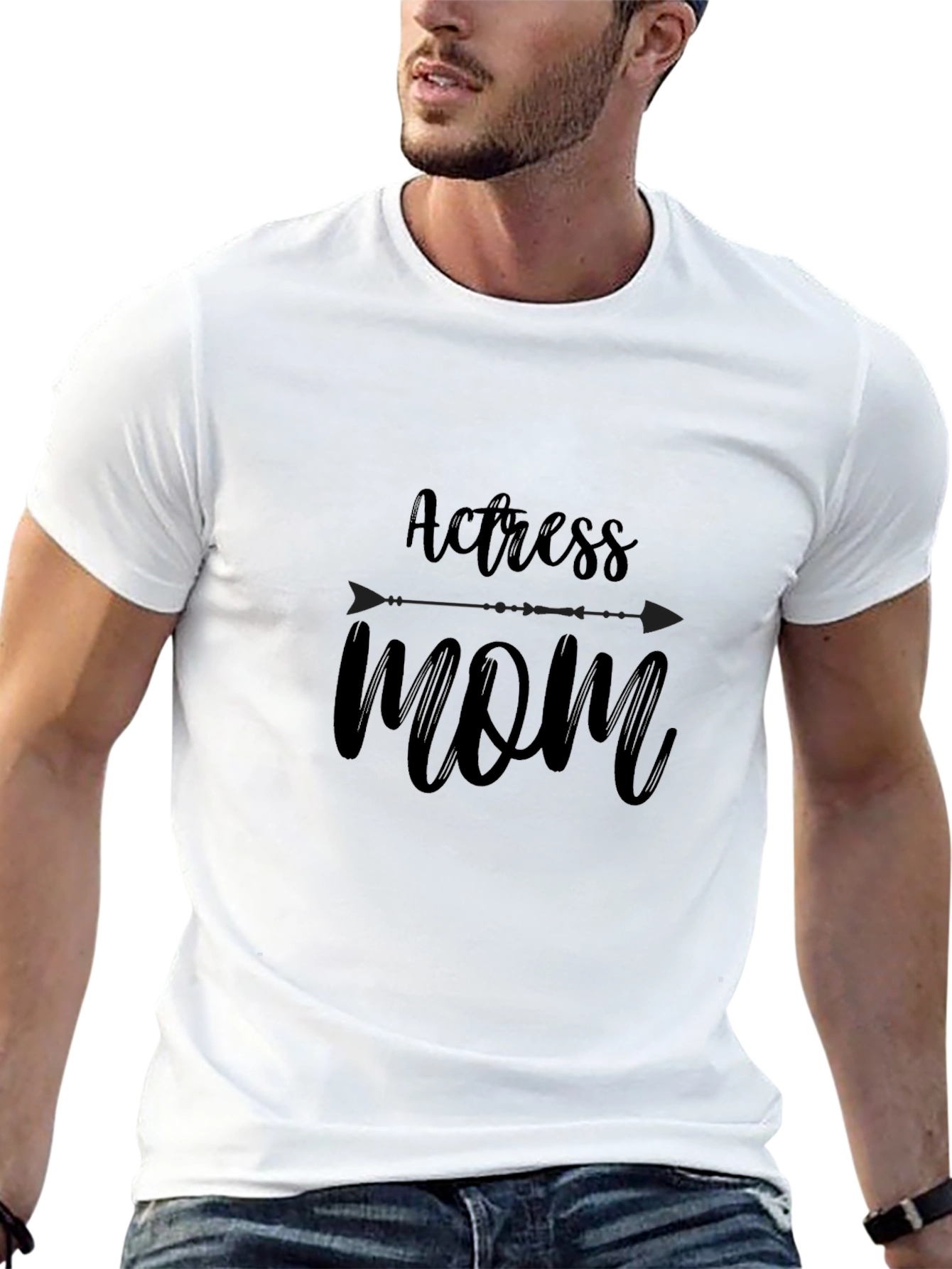 Actress Mom Black T-Shirt - Stylish Graphic Tee