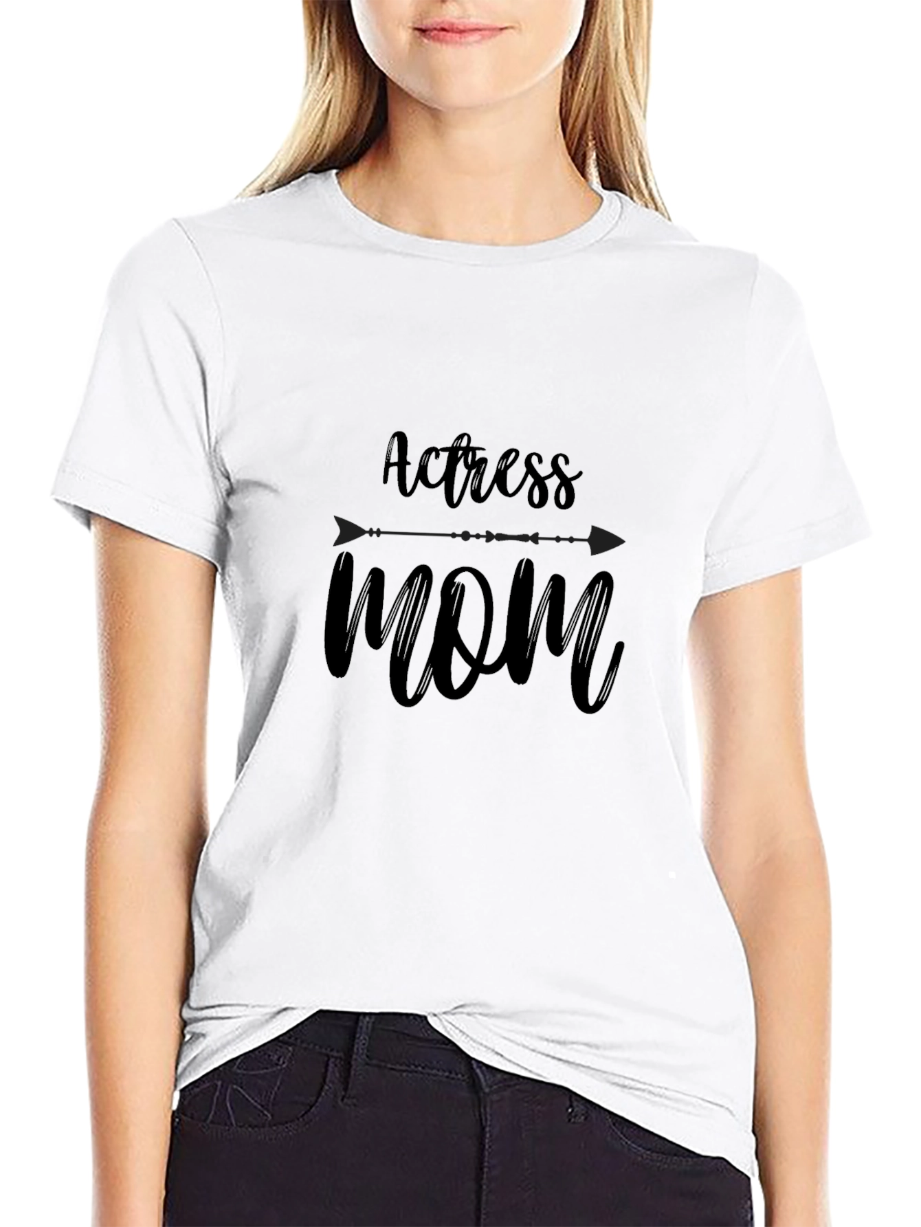 Actress Mom Black T-Shirt - Stylish Graphic Tee
