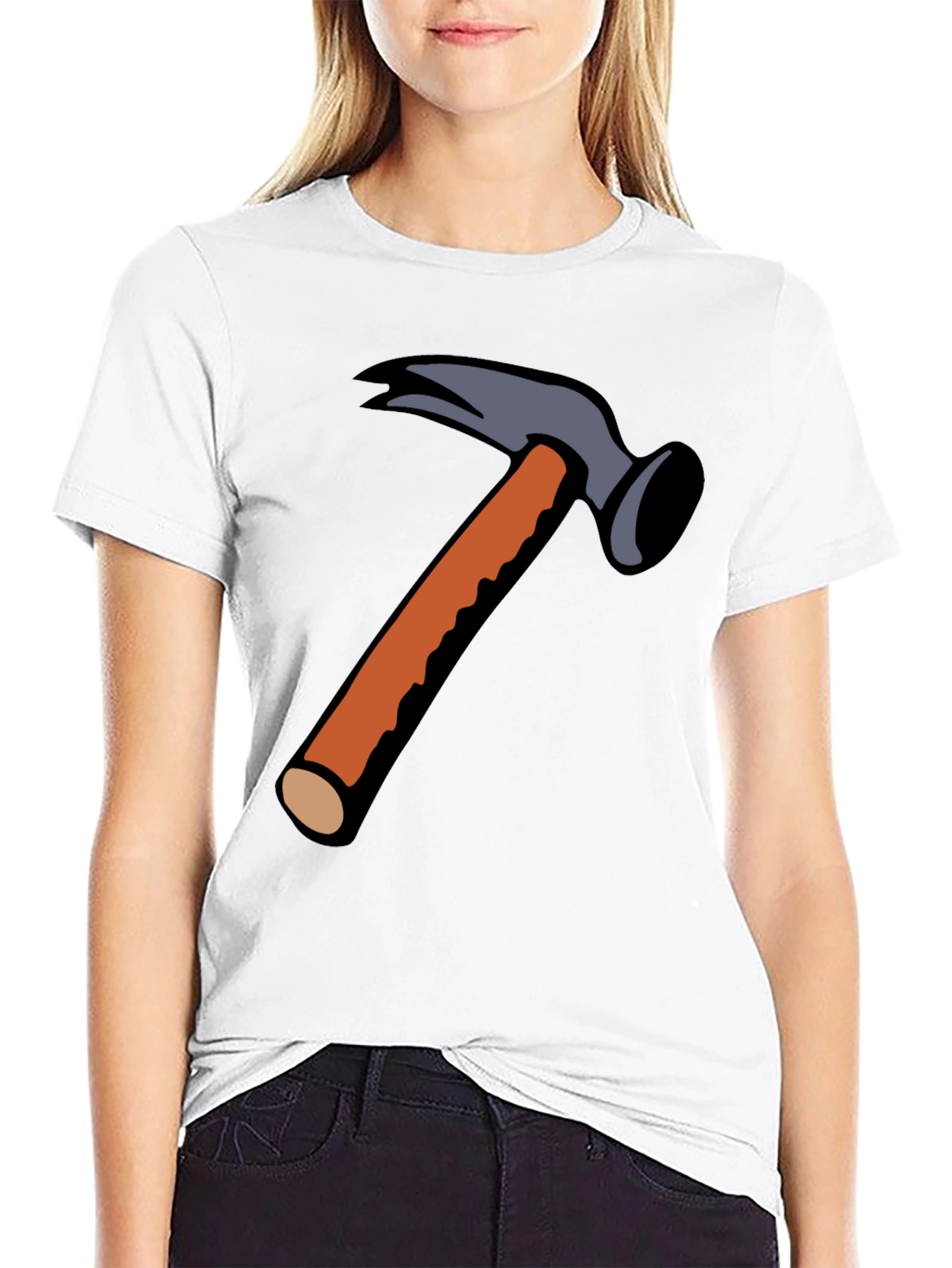 Hammer Time Graphic Tee - Black Cotton Blend