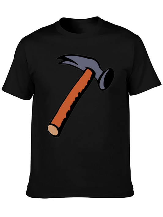 Hammer Time Graphic Tee - Black Cotton Blend