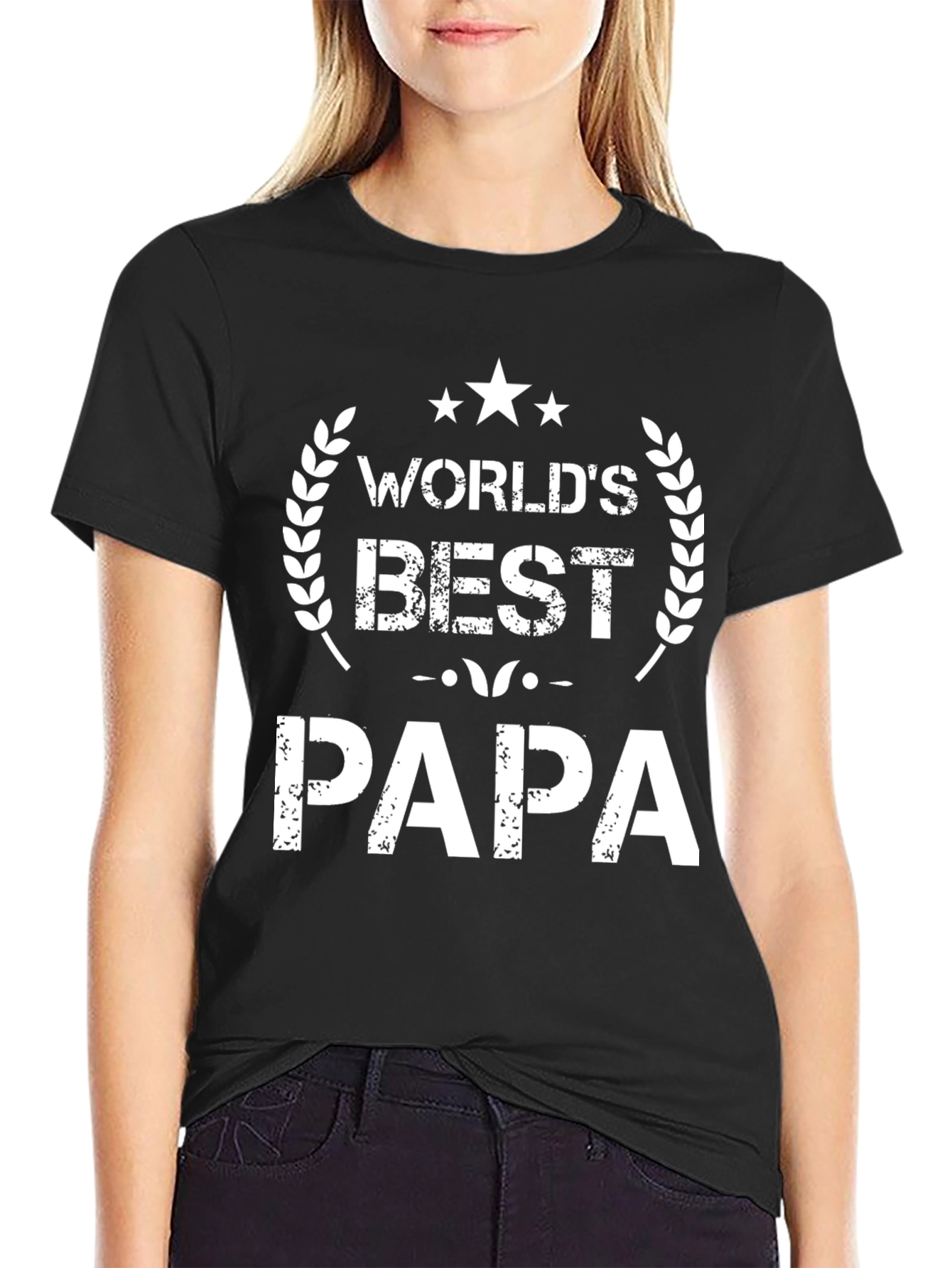 Worlds Best Papa T-Shirt - Fathers Day Gift