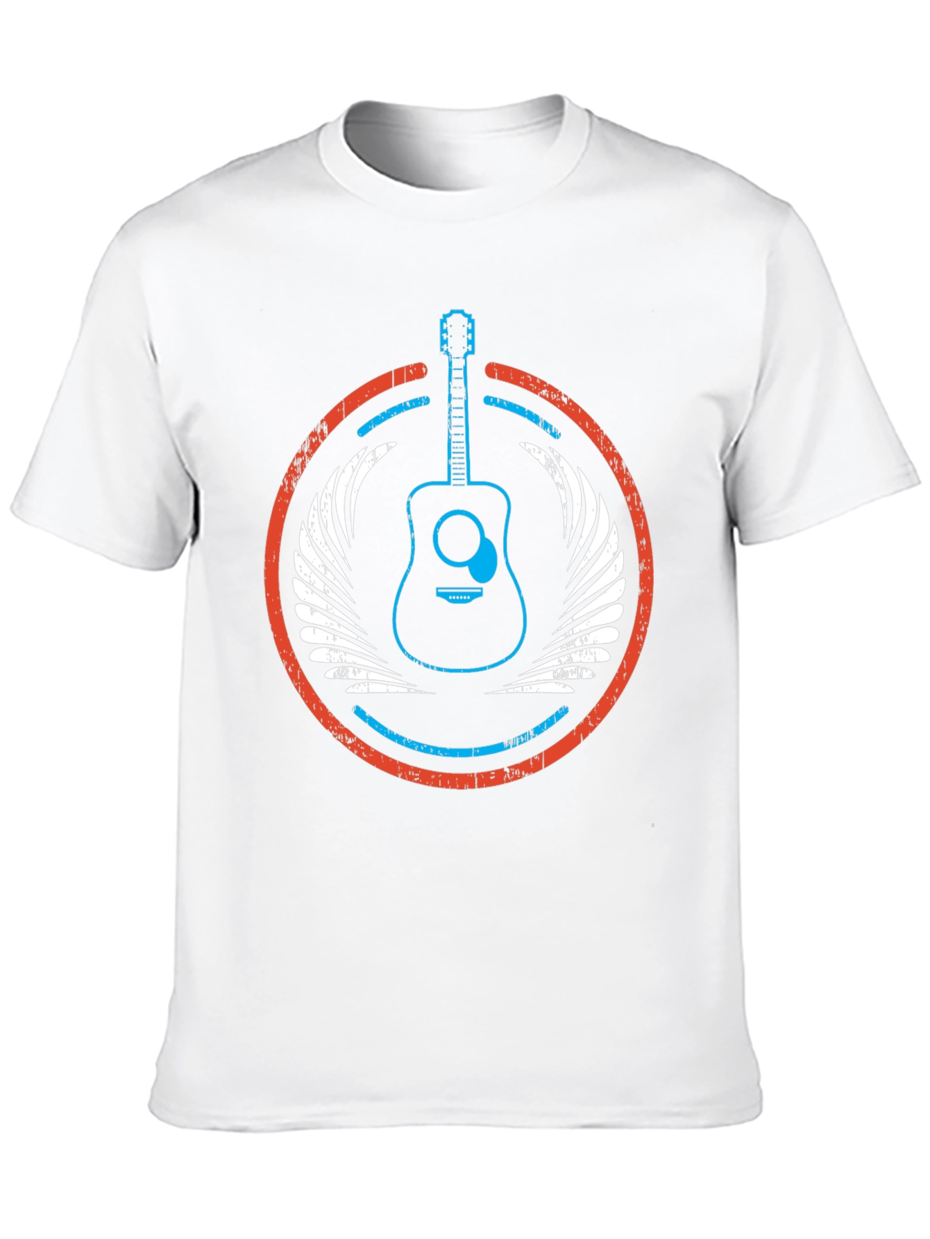 Guitar Wings Graphic Tee - Music Lovers Black T-Shirt
