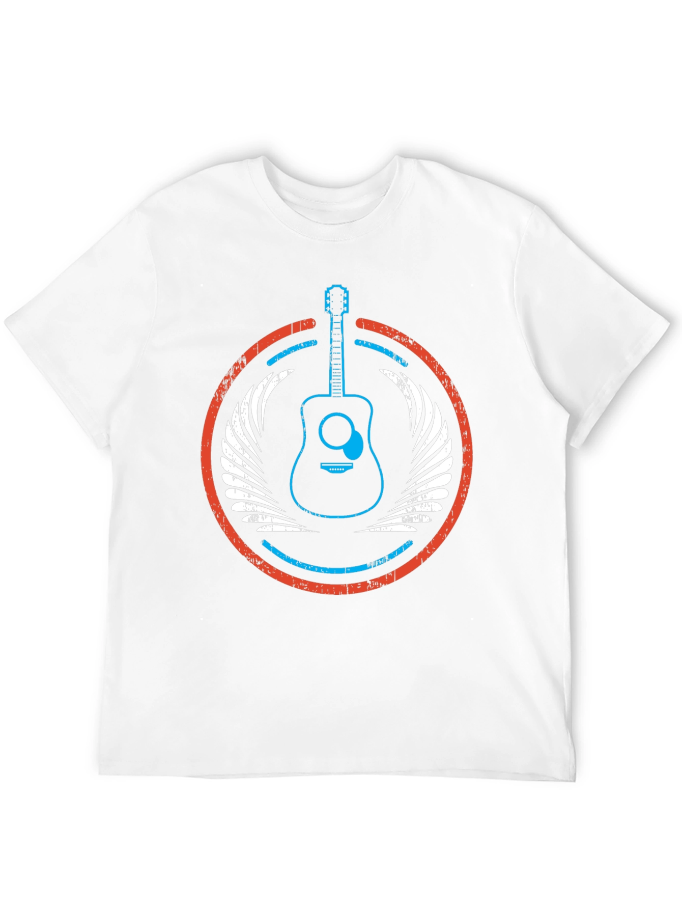 Guitar Wings Graphic Tee - Music Lovers Black T-Shirt