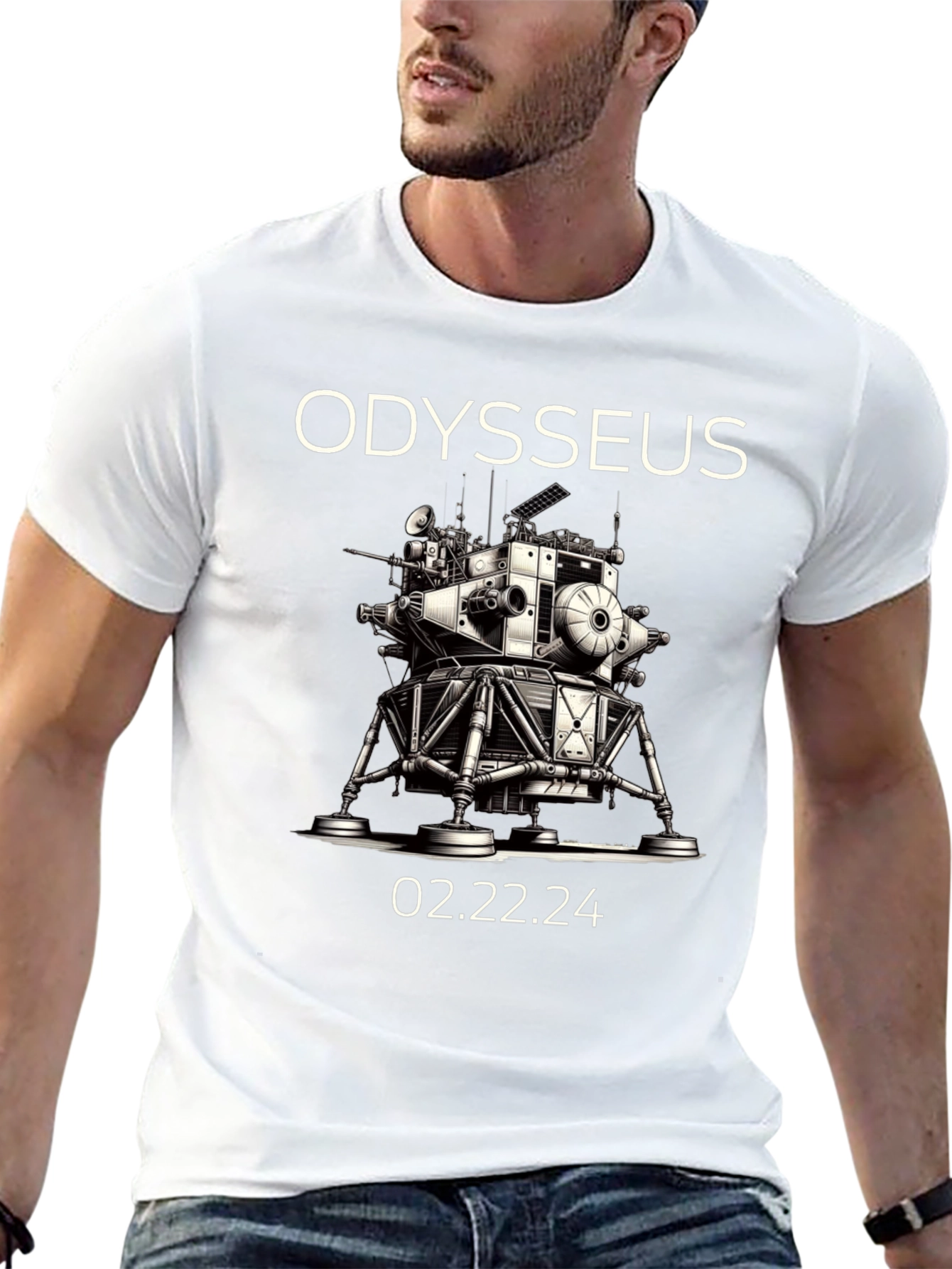 Odysseus Lunar Lander Graphic Tee