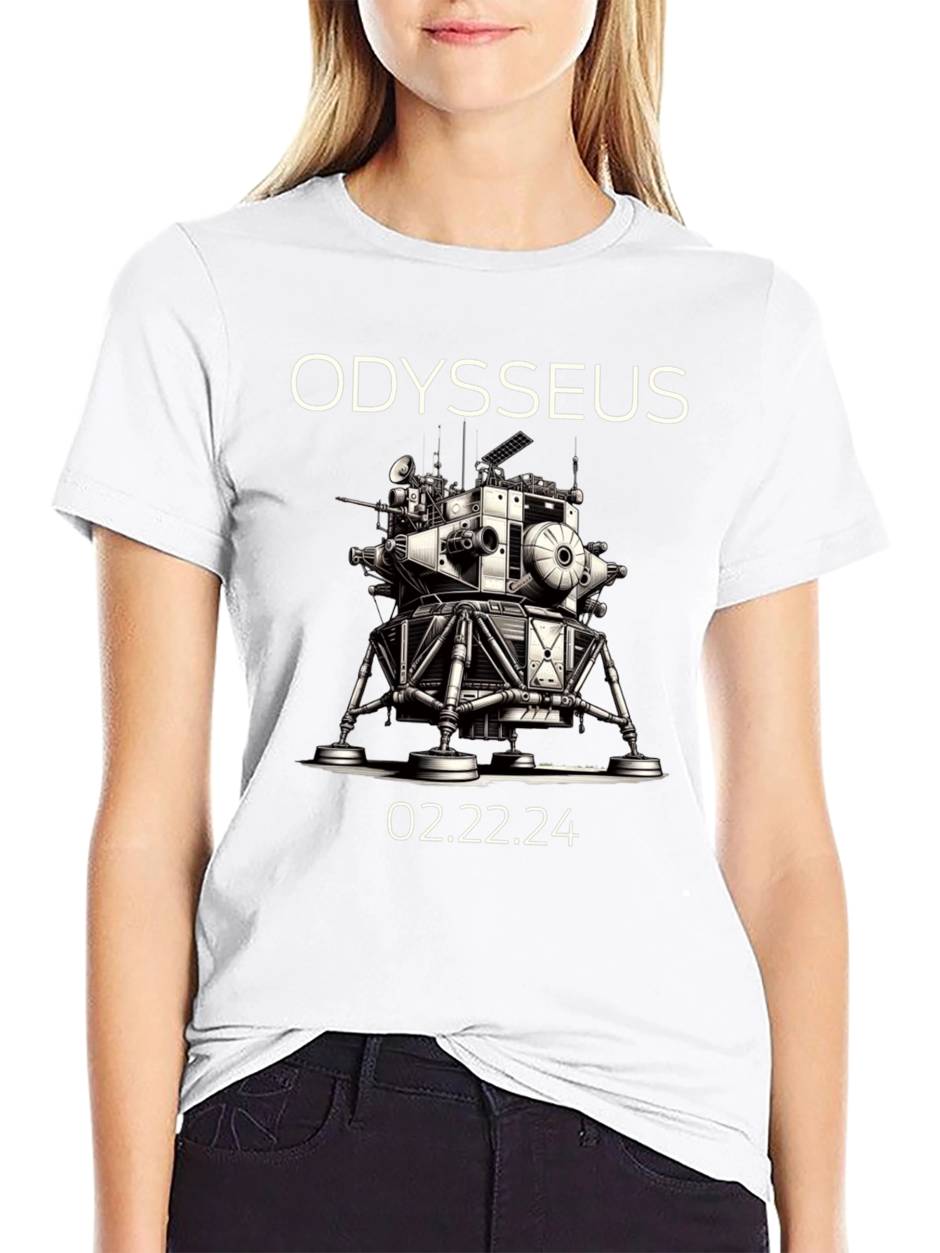 Odysseus Lunar Lander Graphic Tee