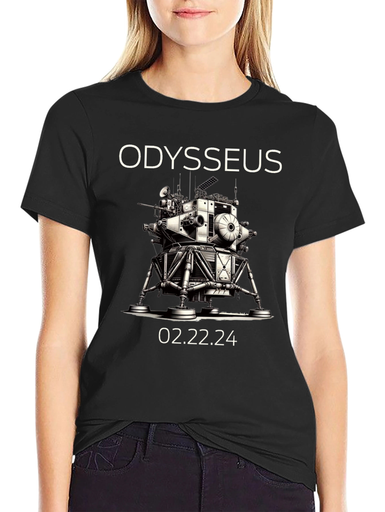 Odysseus Lunar Lander Graphic Tee