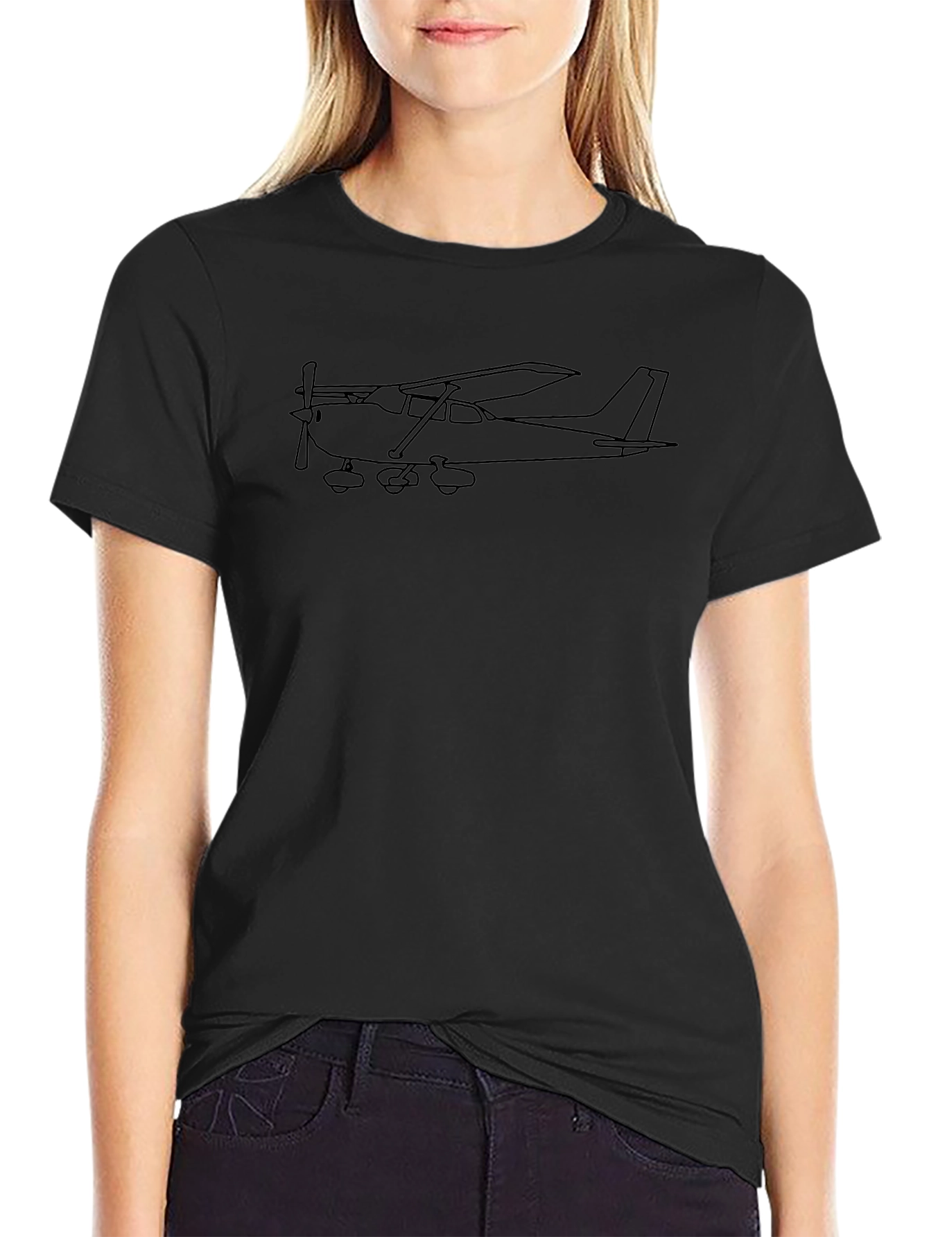 Airplane Graphic T-Shirt - Casual Comfort