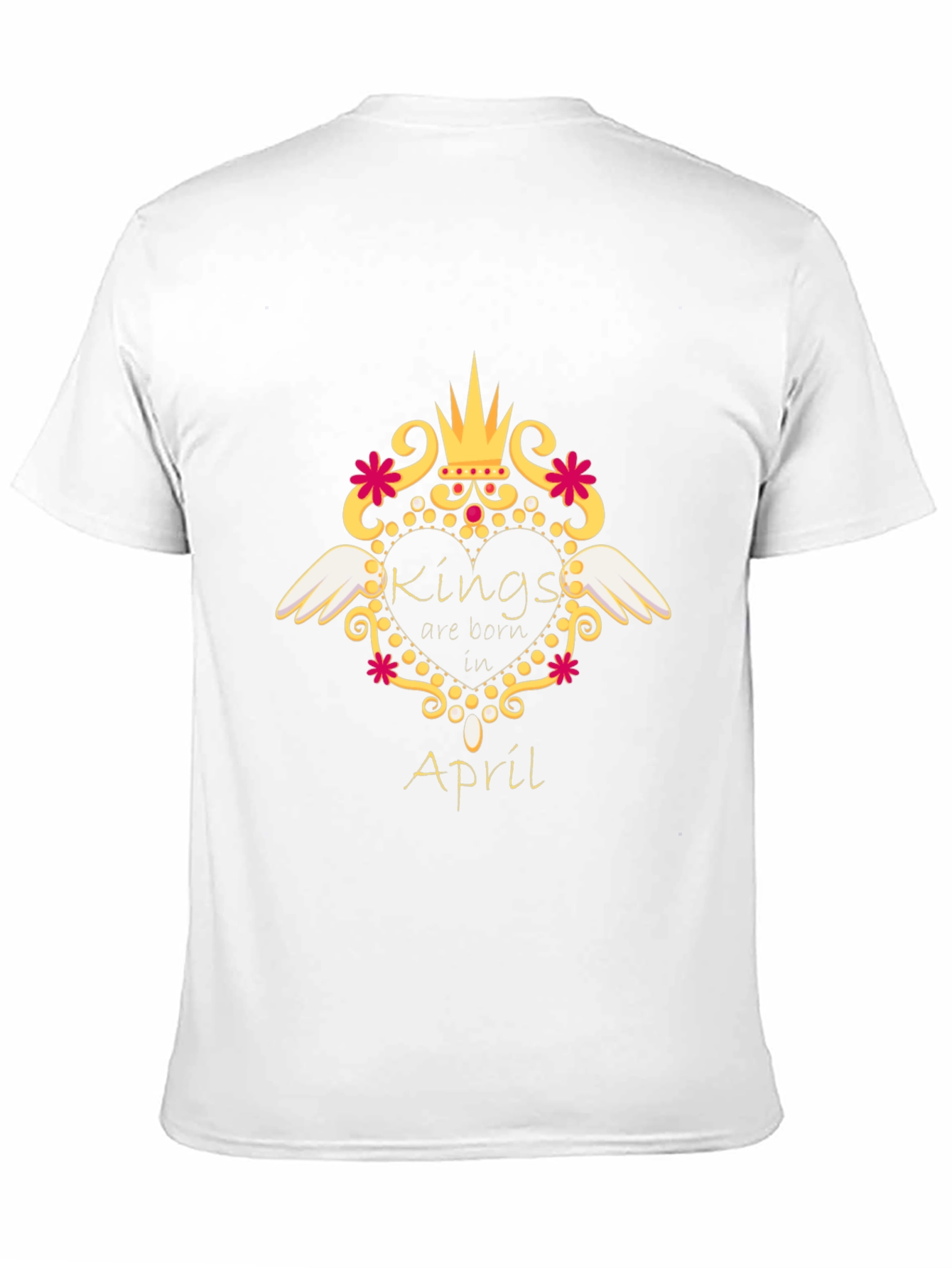 Kings Born in April Black T-Shirt