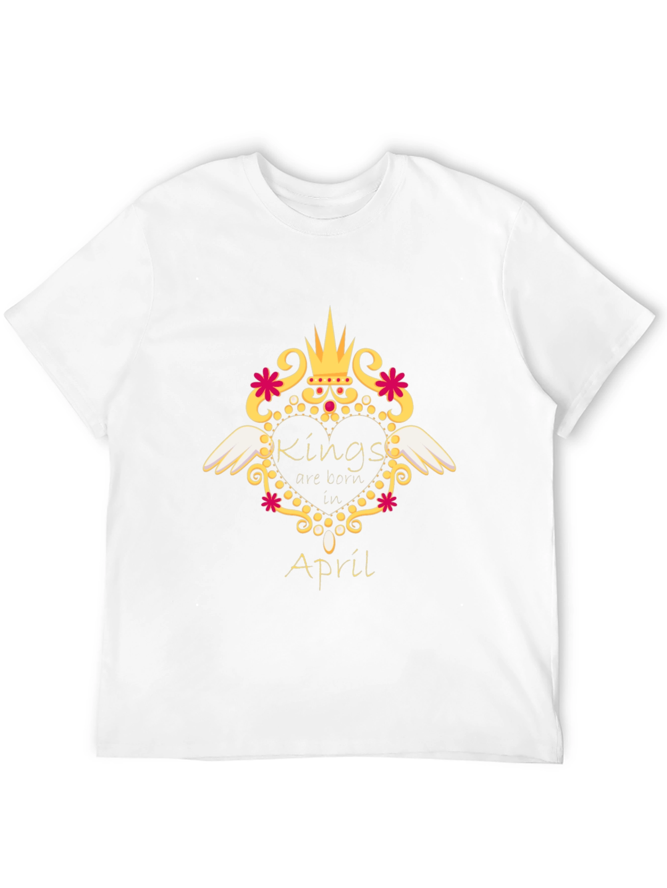Kings Born in April Black T-Shirt