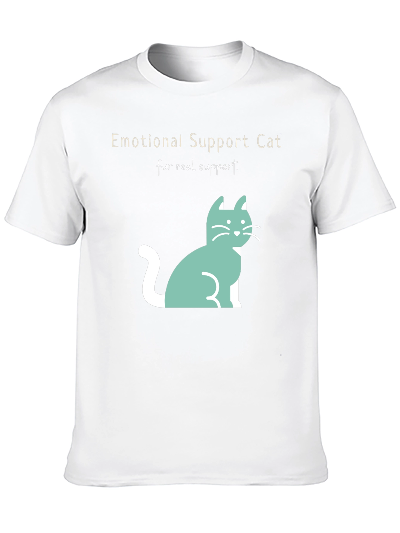 Emotional Support Cat T-Shirt: Fur Real Support!