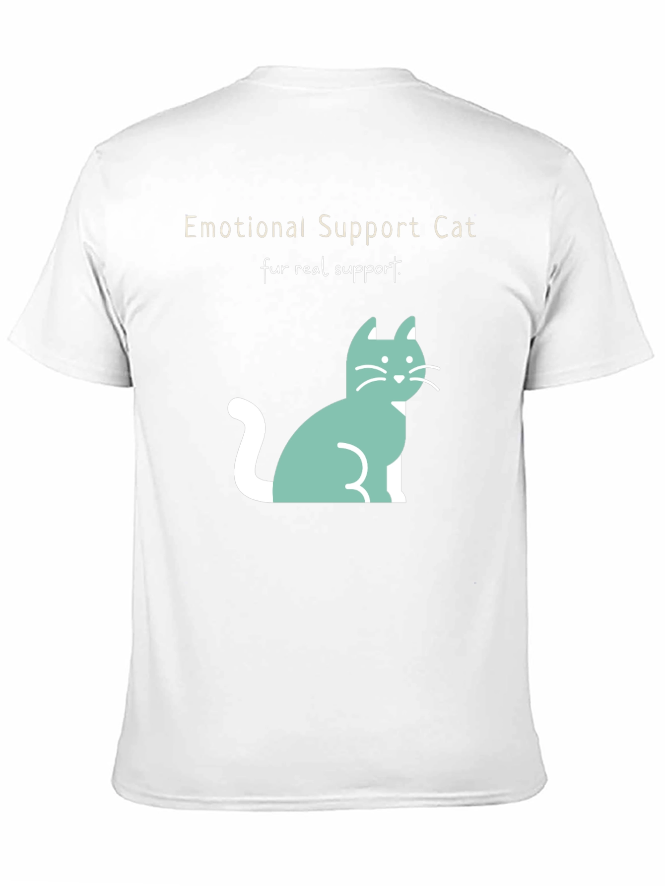 Emotional Support Cat T-Shirt: Fur Real Support!