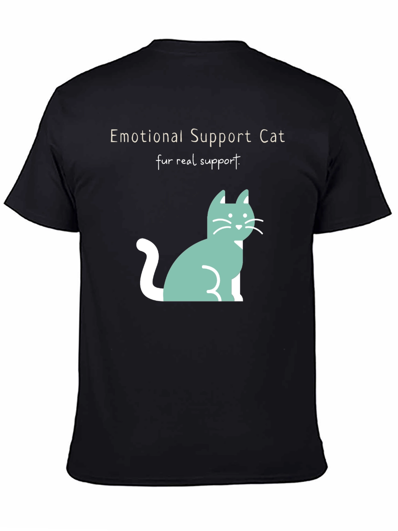 Emotional Support Cat T-Shirt: Fur Real Support!