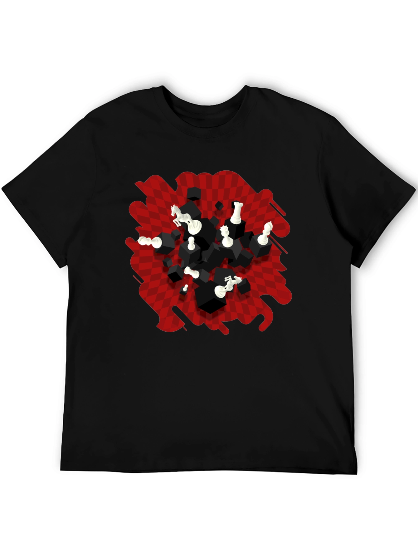 Chess Graphic T-Shirt - Abstract Game Design