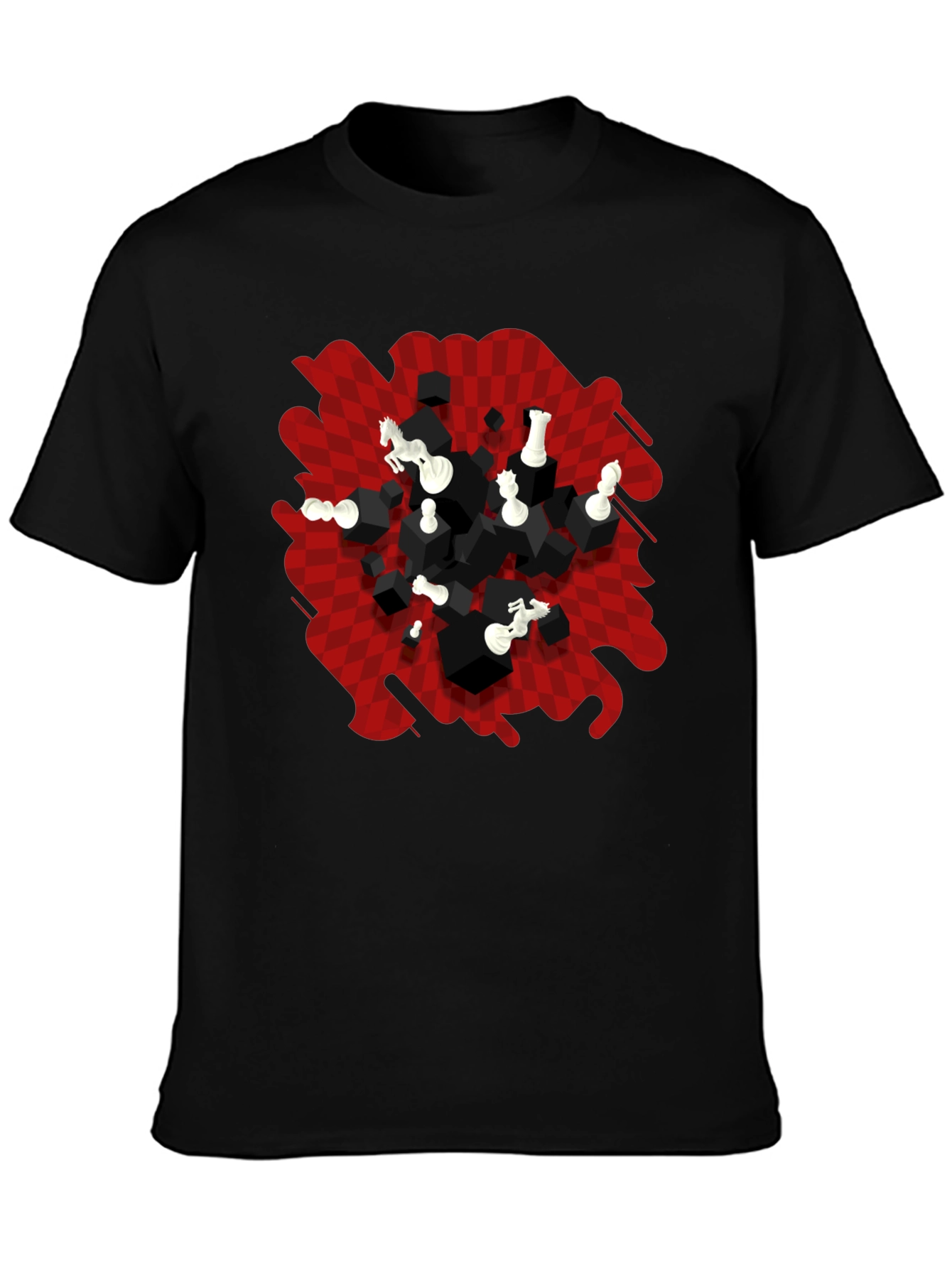 Chess Graphic T-Shirt - Abstract Game Design