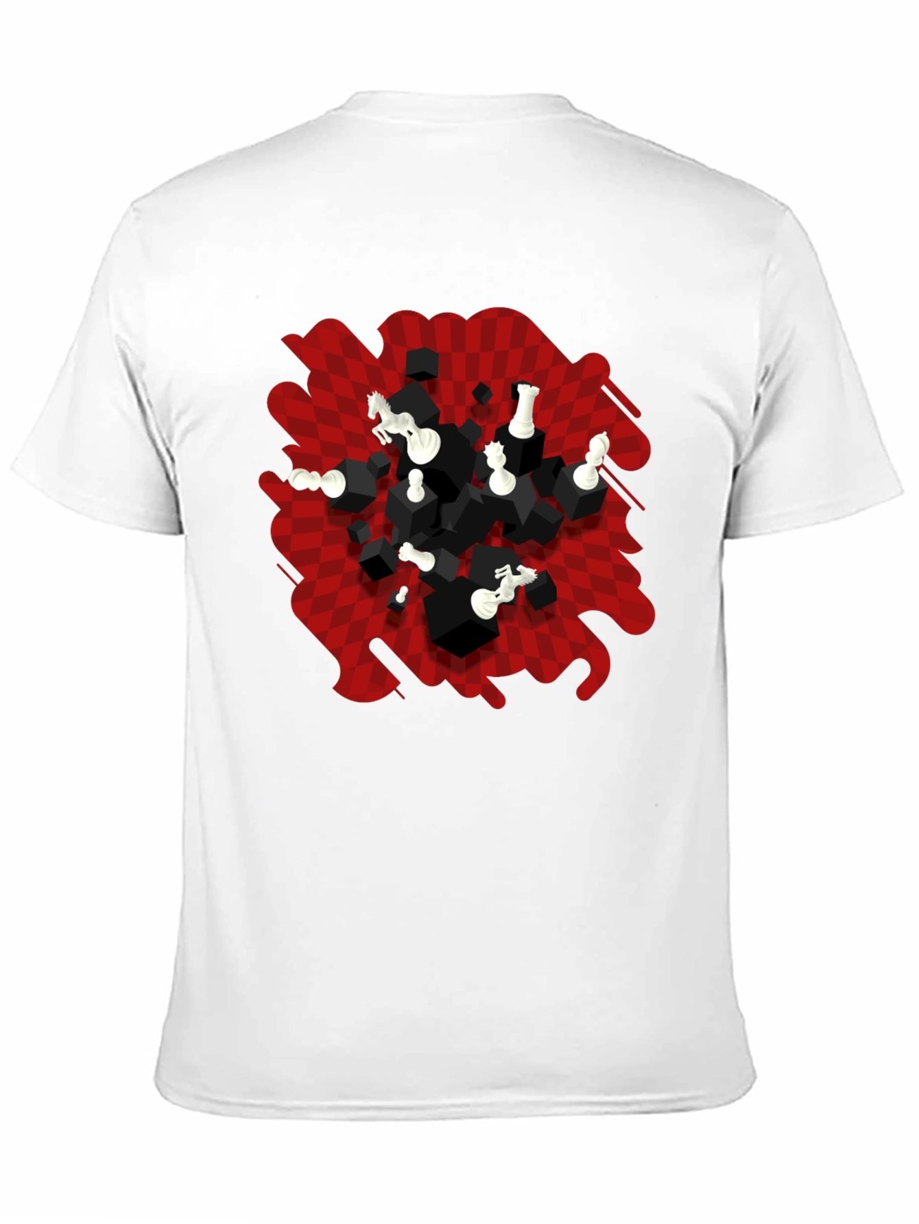 Chess Graphic T-Shirt - Abstract Game Design