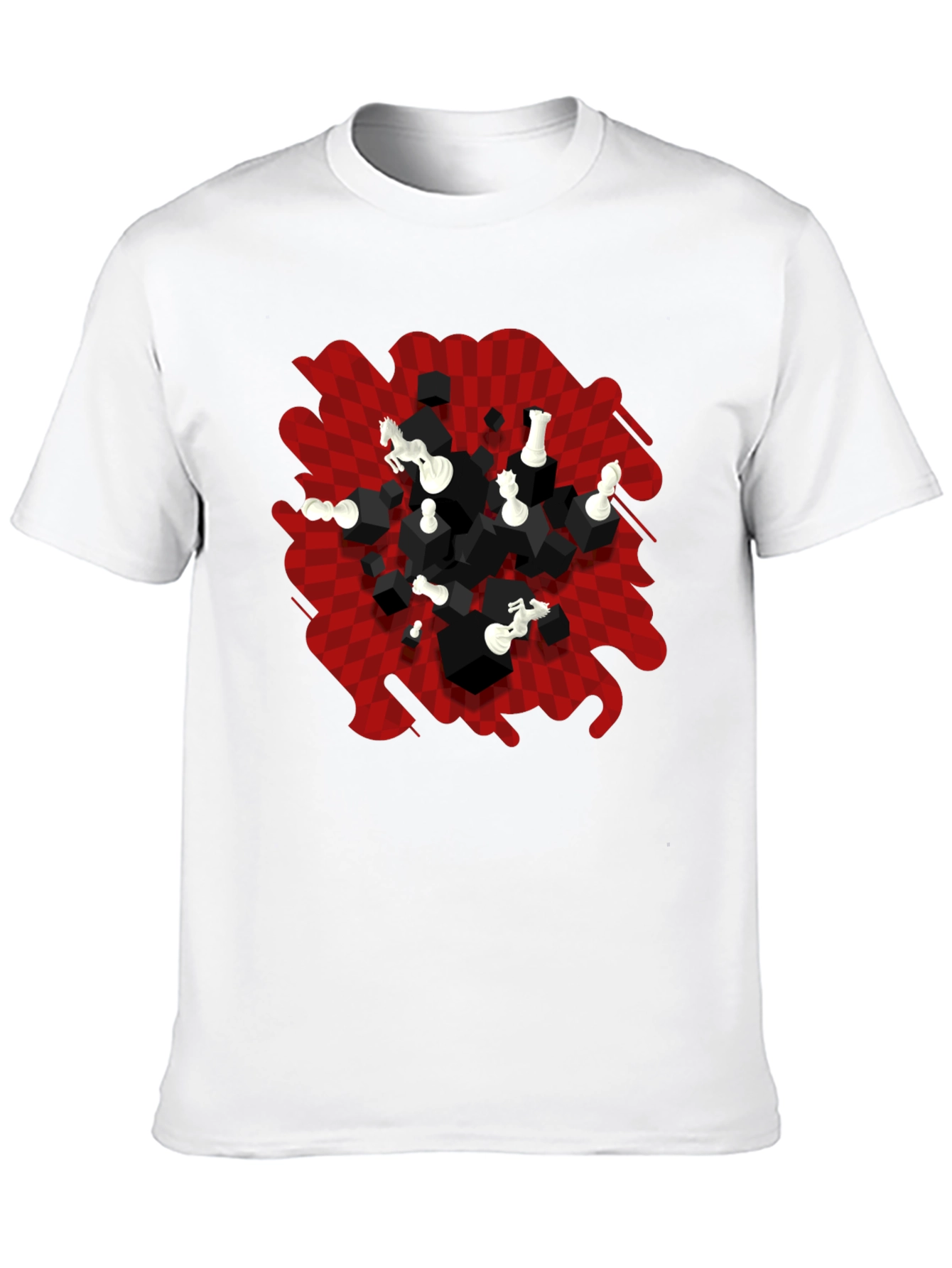 Chess Graphic T-Shirt - Abstract Game Design