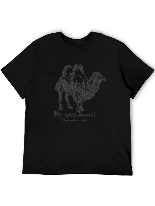Camel Spirit Animal Graphic T-Shirt