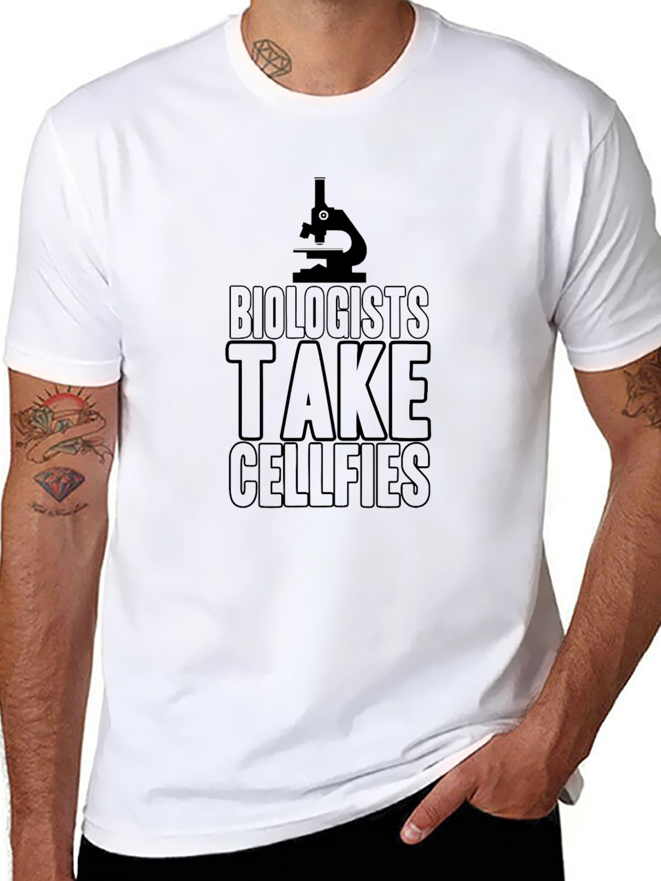 Biologists Take Cellfies Funny Science T-Shirt