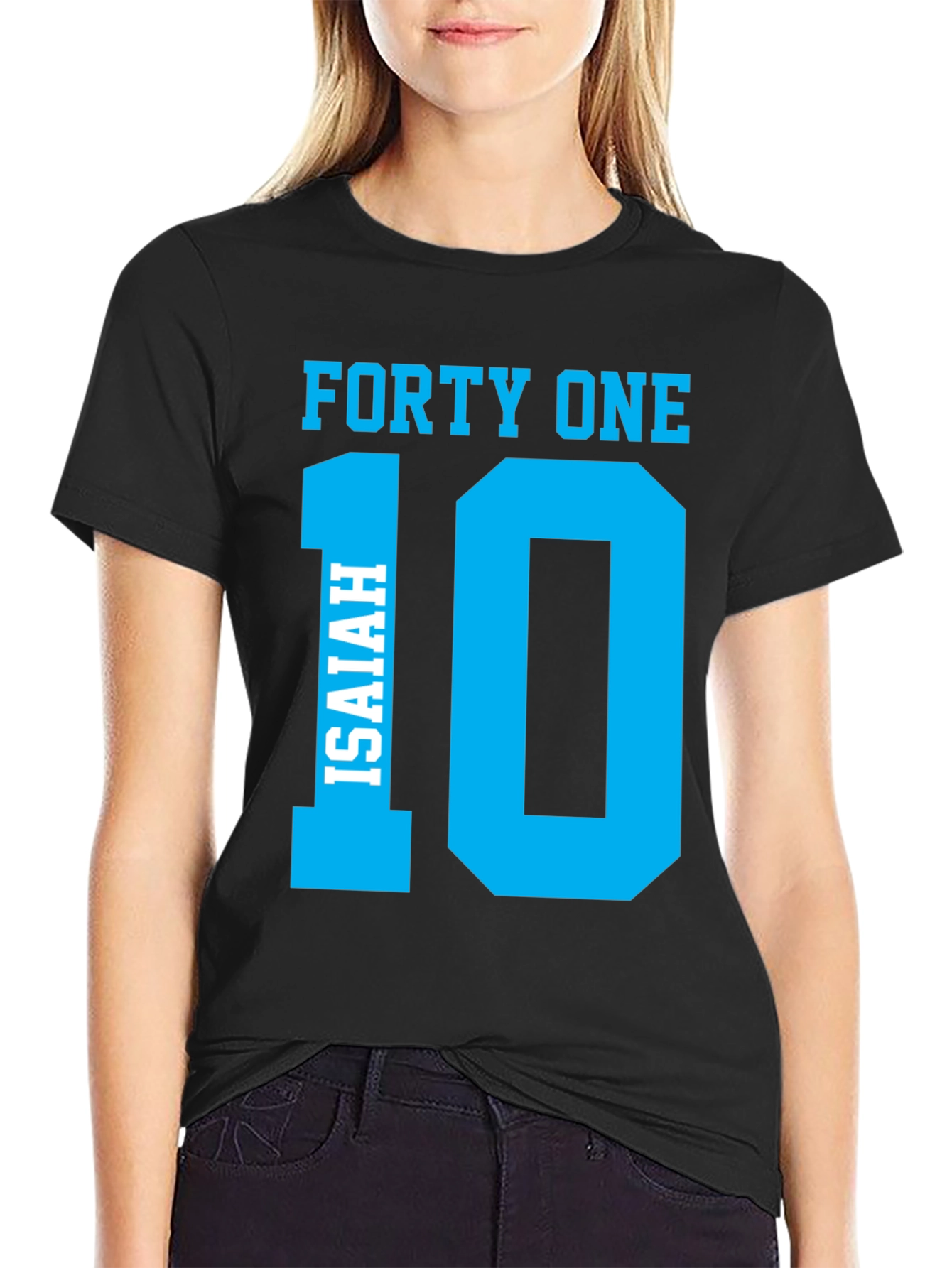 Forty One Isaiah 10 Black T-Shirt