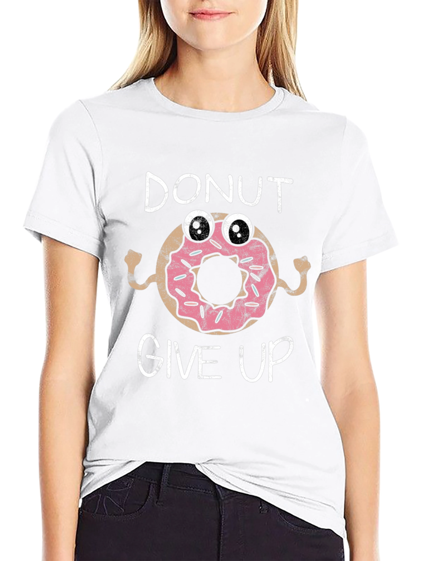 Donut Give Up Graphic Tee