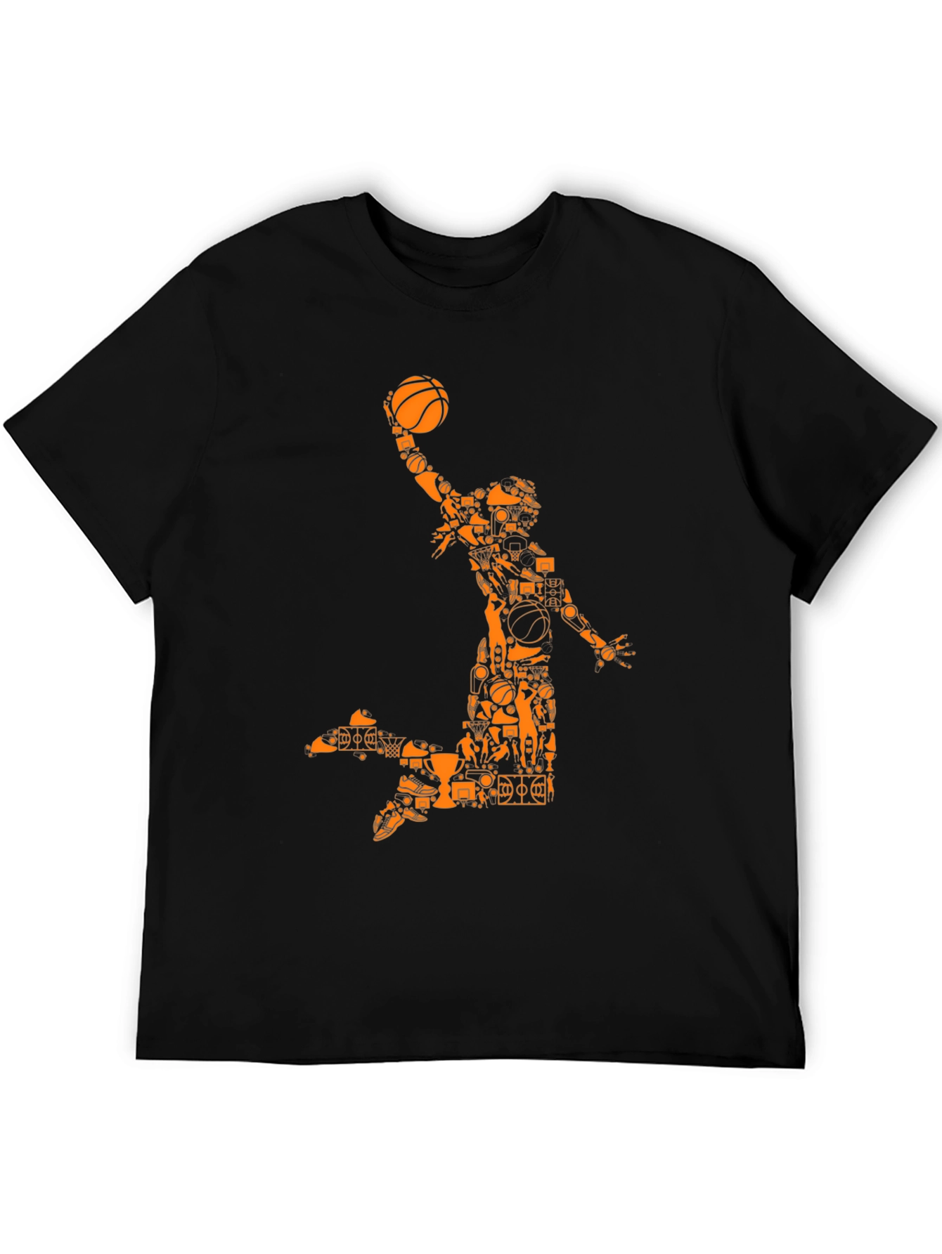 Basketball Player Graphic Tee - Black