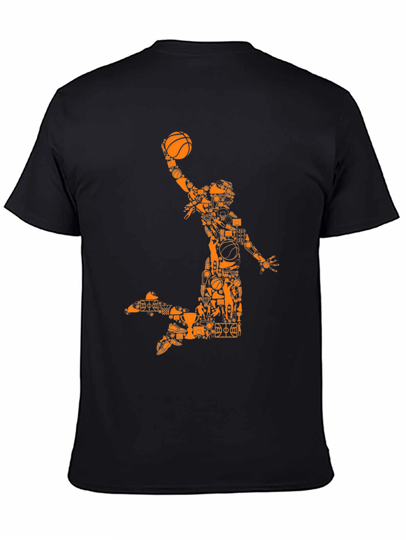 Basketball Player Graphic Tee - Black