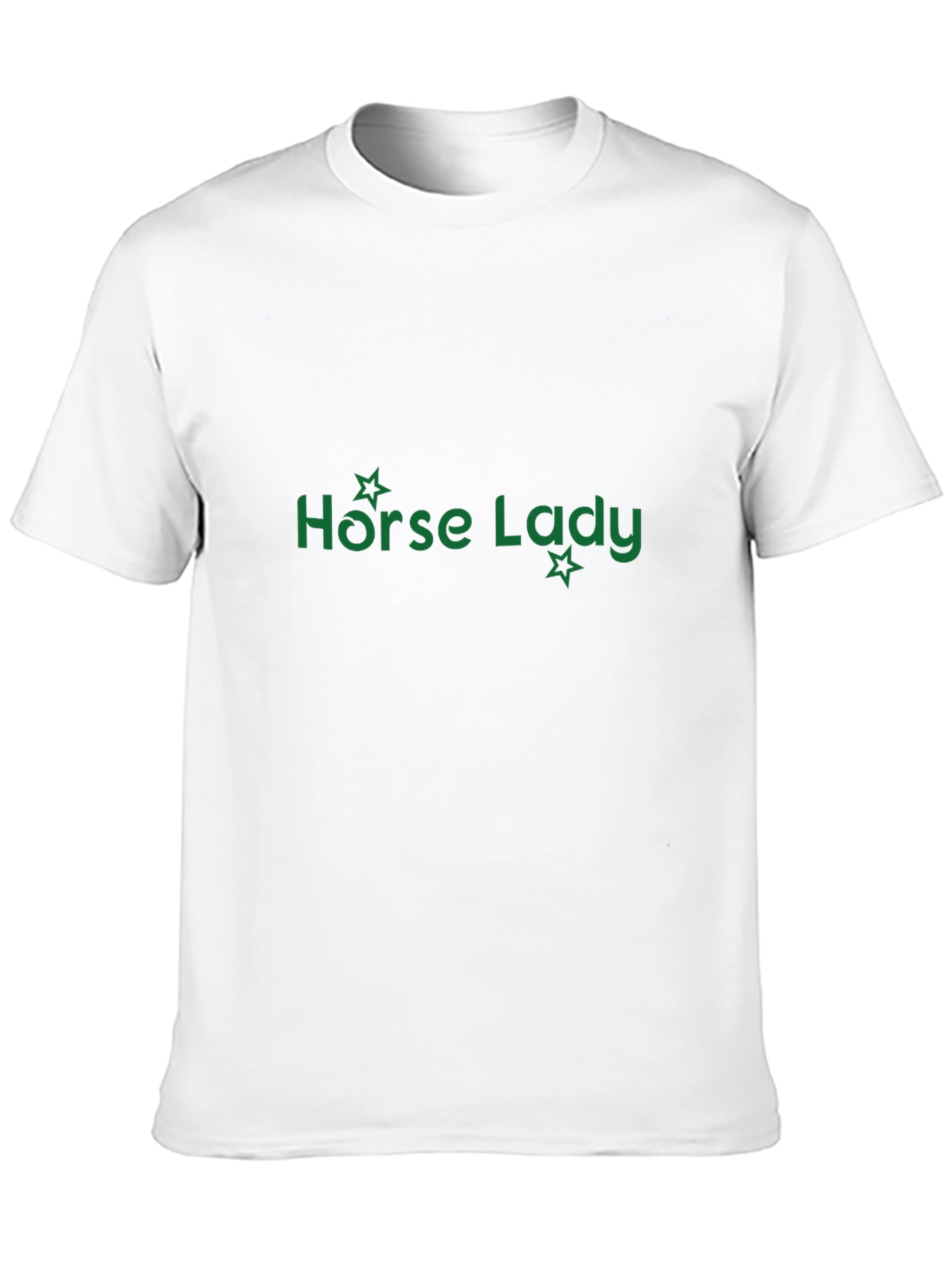 Horse Lady Graphic Tee - Black Cotton T-Shirt