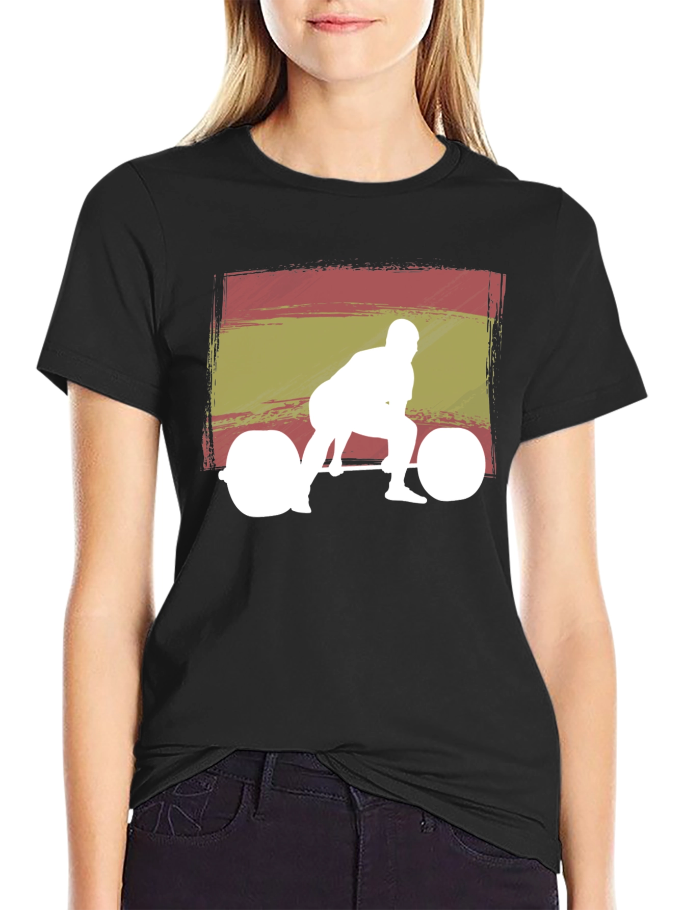 Spanish Flag Weightlifter Graphic Tee