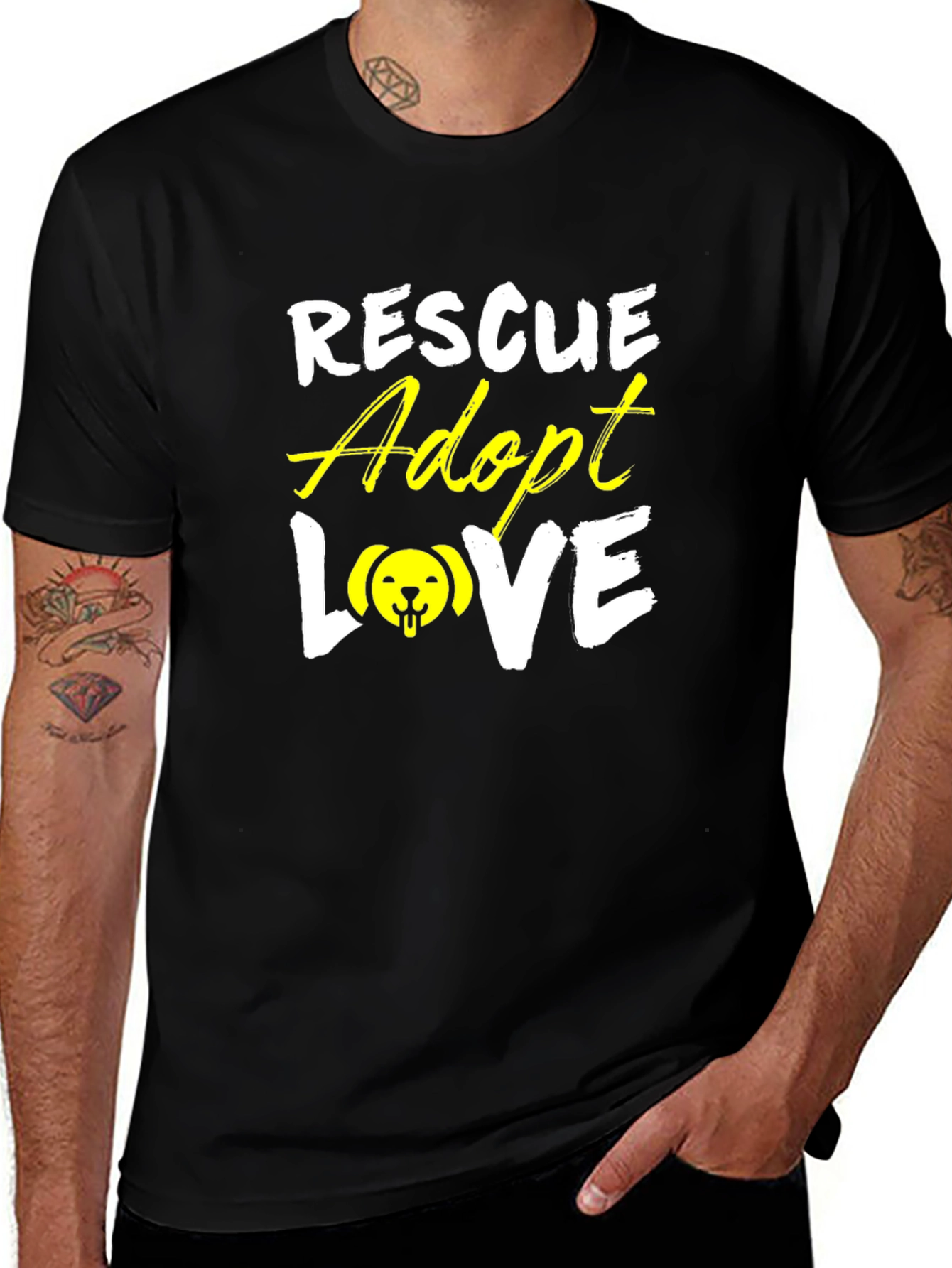 Rescue Adopt Love T-Shirt