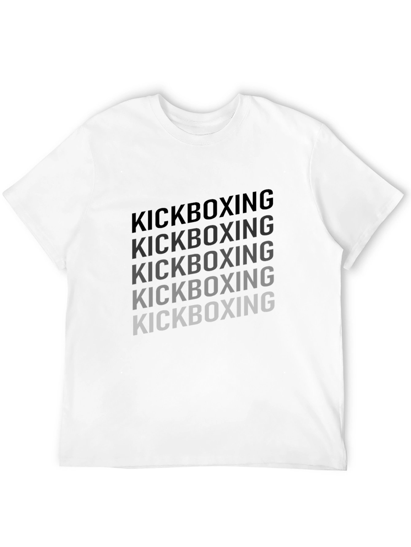 Kickboxing Graphic Print Crew Neck T-Shirt
