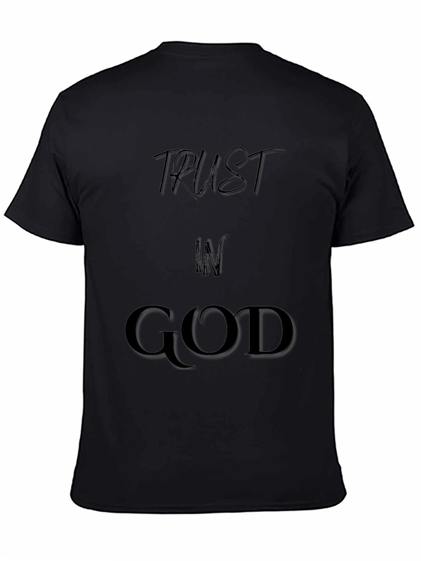 Trust In God Black Graphic Tee
