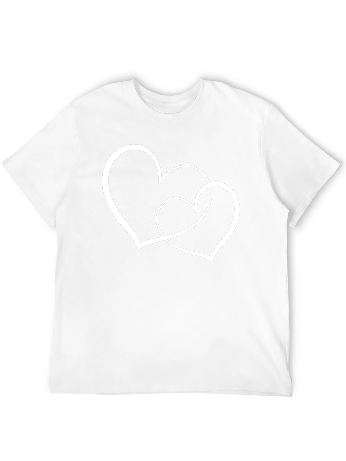 Two Hearts Intertwined Black T-Shirt