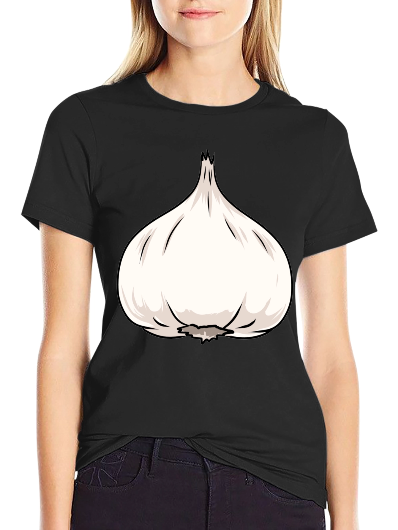 Garlic Graphic Tee - Bold Flavor Statement Shirt