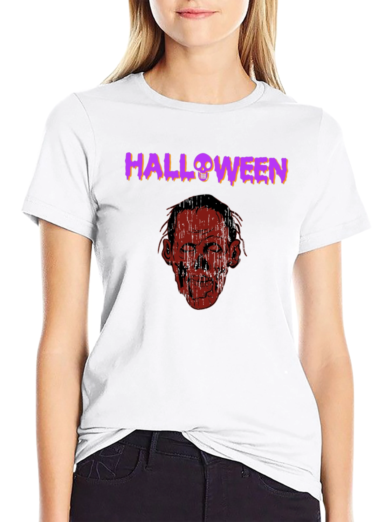 Halloween Zombie Graphic T-Shirt