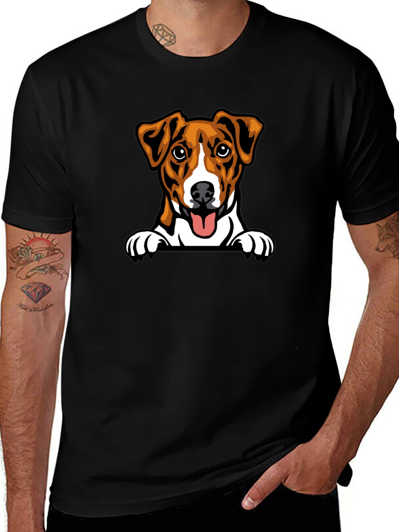 Cute Jack Russell Terrier Dog Graphic T-Shirt