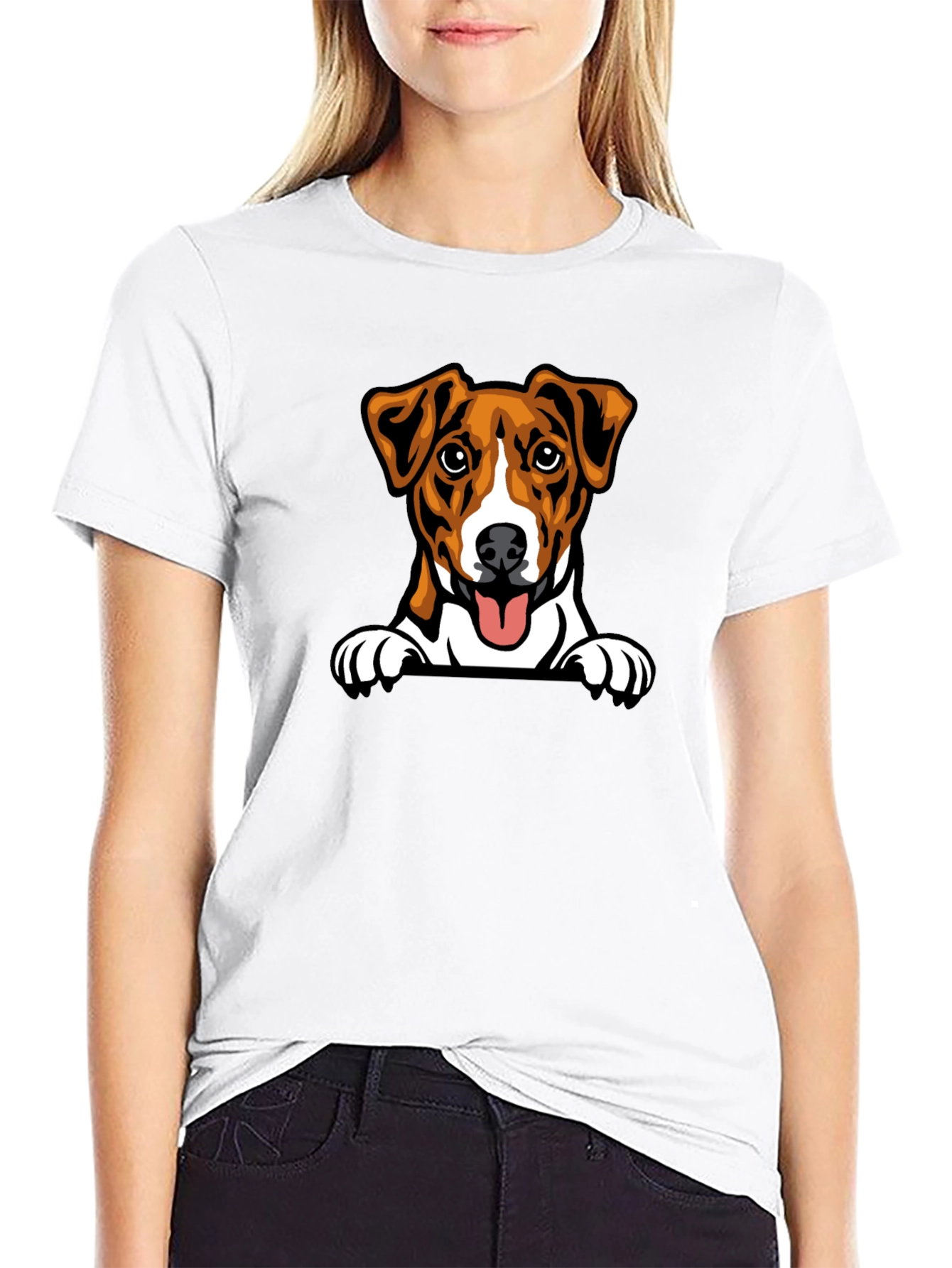 Cute Jack Russell Terrier Dog Graphic T-Shirt