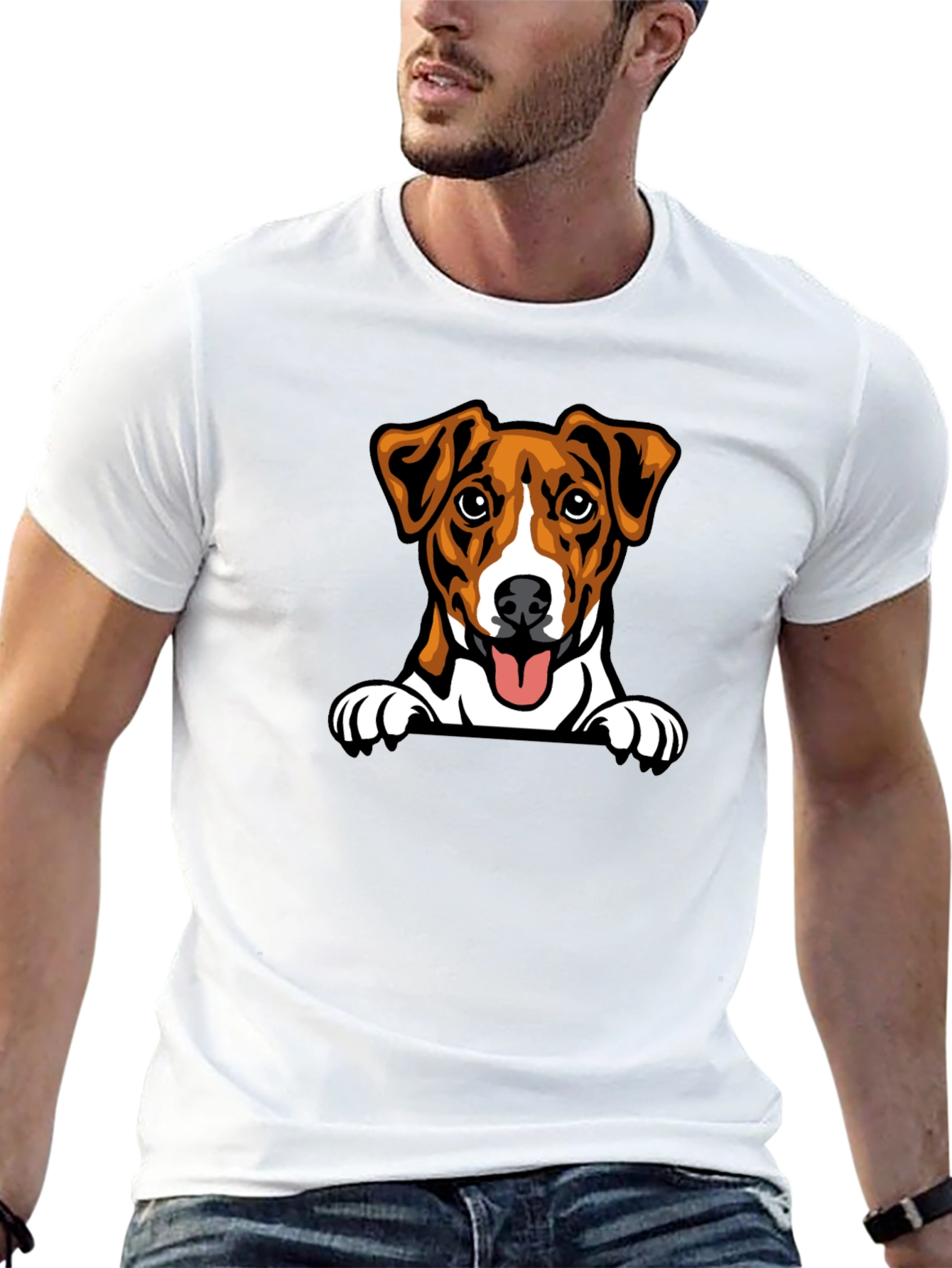 Cute Jack Russell Terrier Dog Graphic T-Shirt