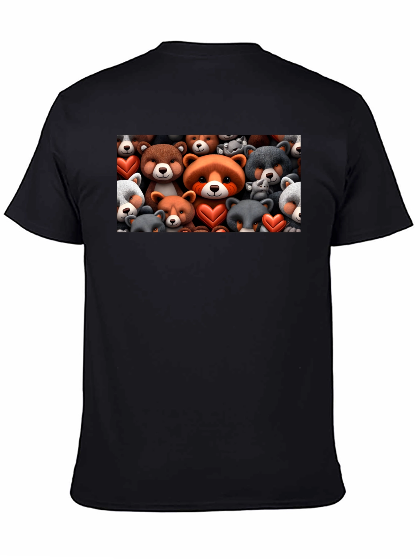 Bear Heart T-Shirt - Cute Cartoon Animal Tee