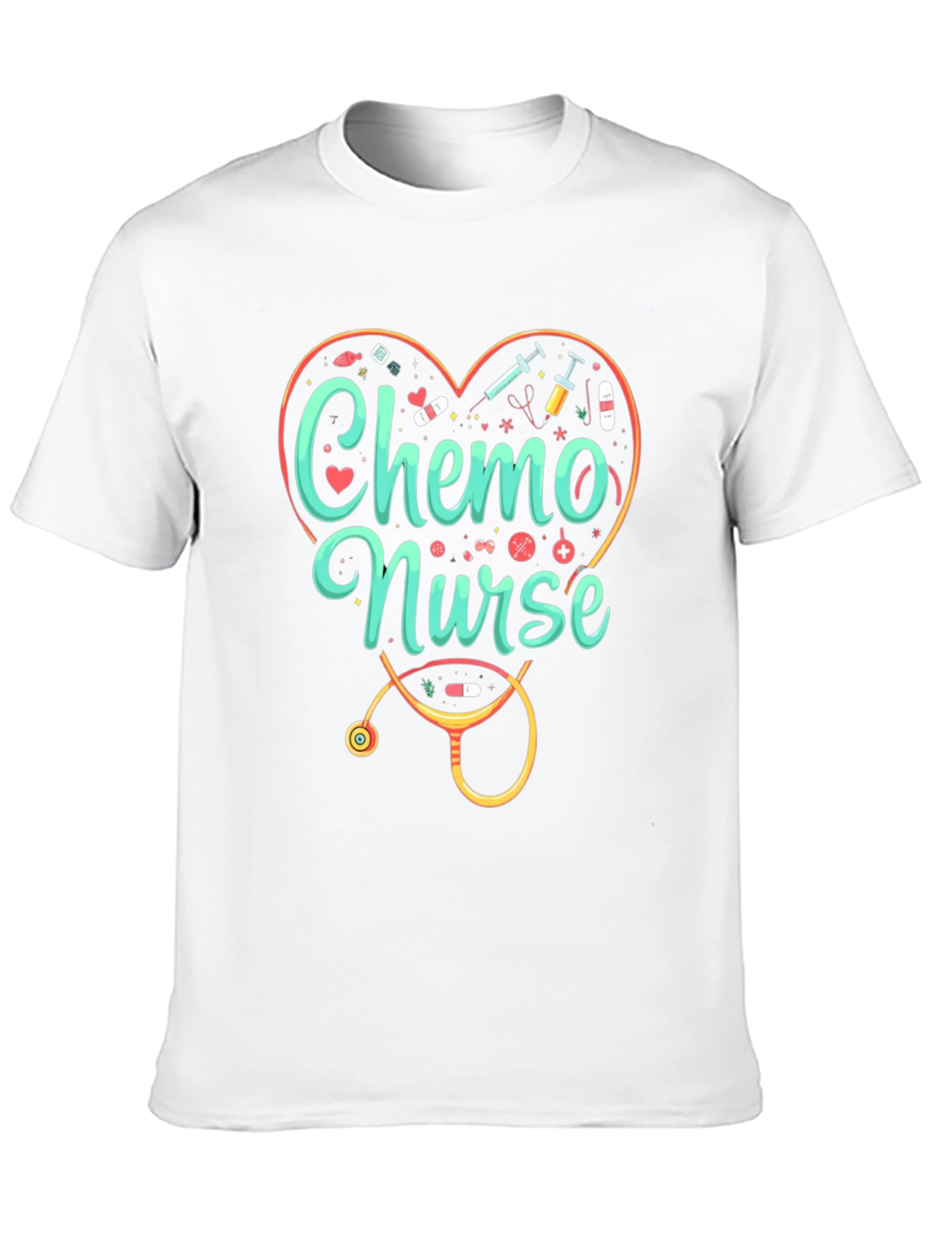 Chemo Nurse Graphic T-Shirt - Medical Profession Tee