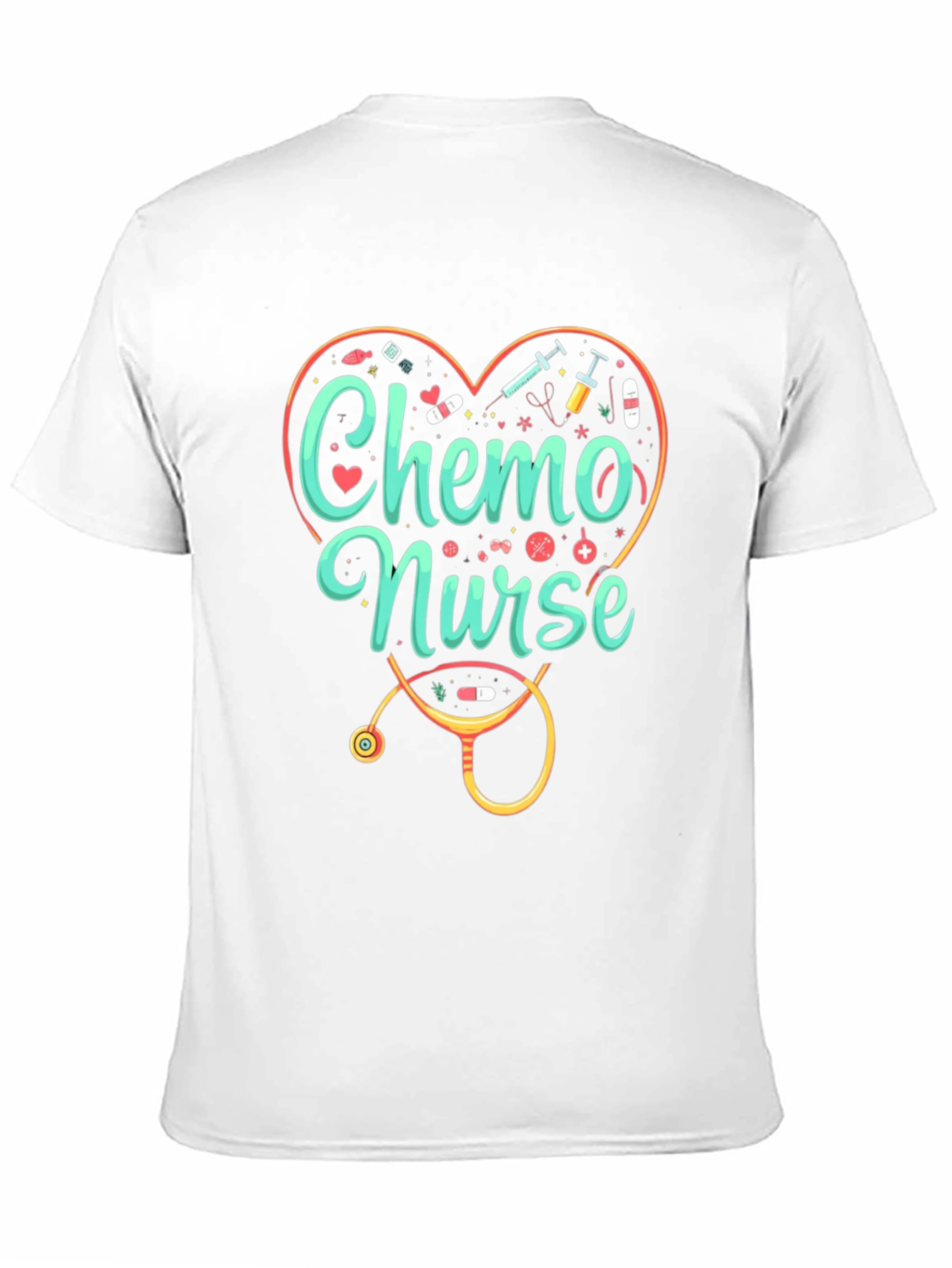 Chemo Nurse Graphic T-Shirt - Medical Profession Tee