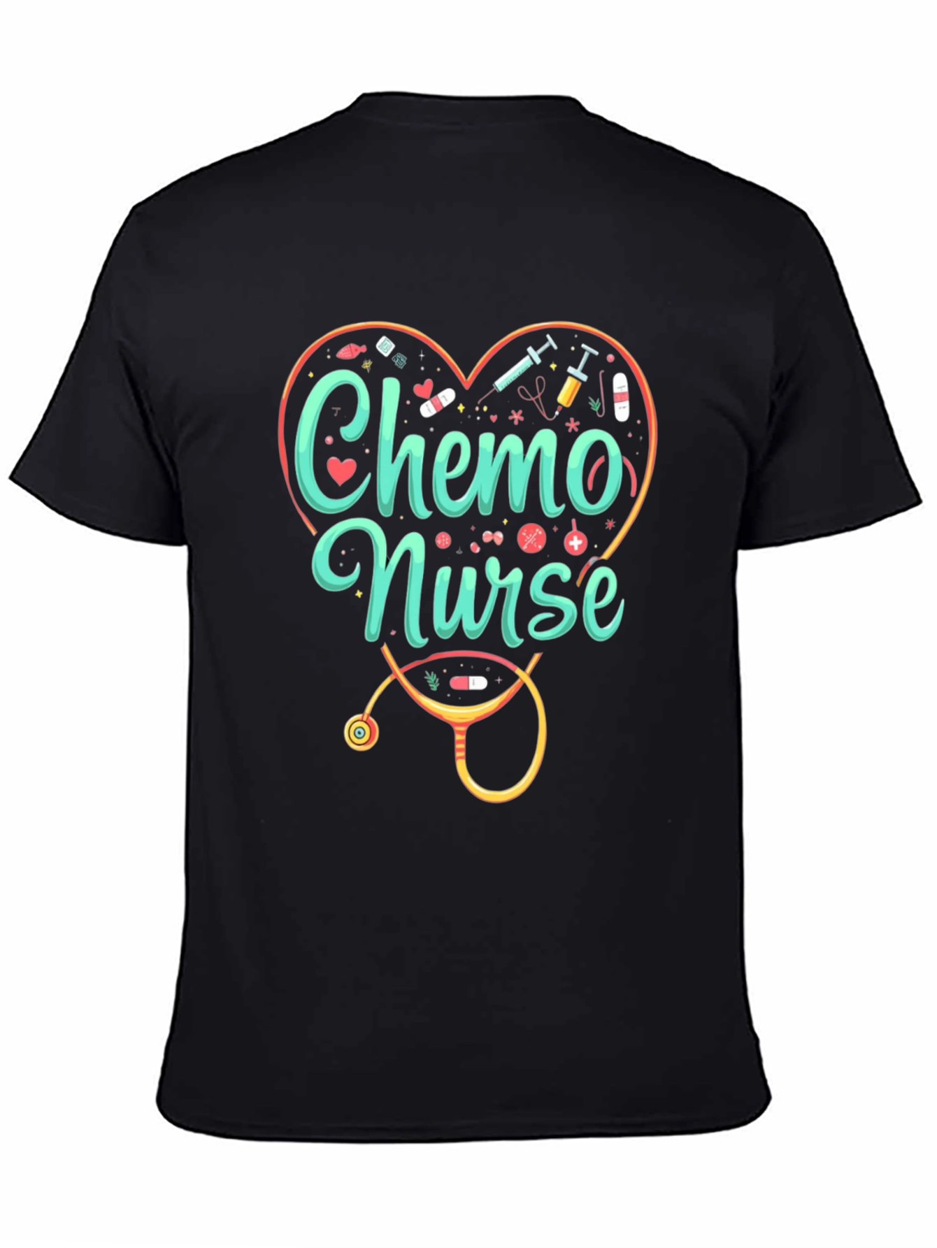 Chemo Nurse Graphic T-Shirt - Medical Profession Tee