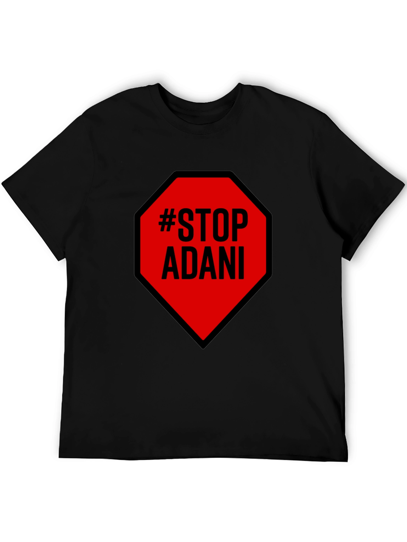 Stop Adani Black T-Shirt - Protest Tee