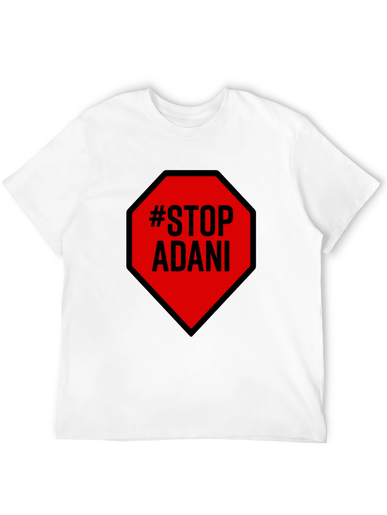Stop Adani Black T-Shirt - Protest Tee