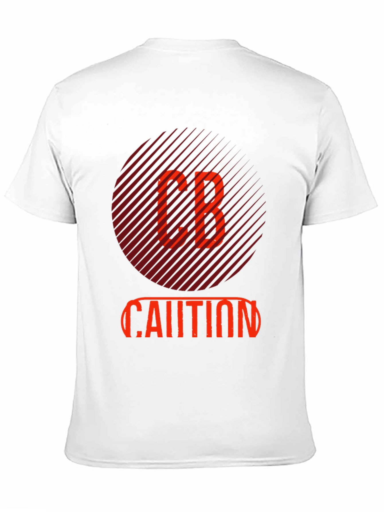 CB Caution Graphic Tee - Stylish Mens Black T-Shirt
