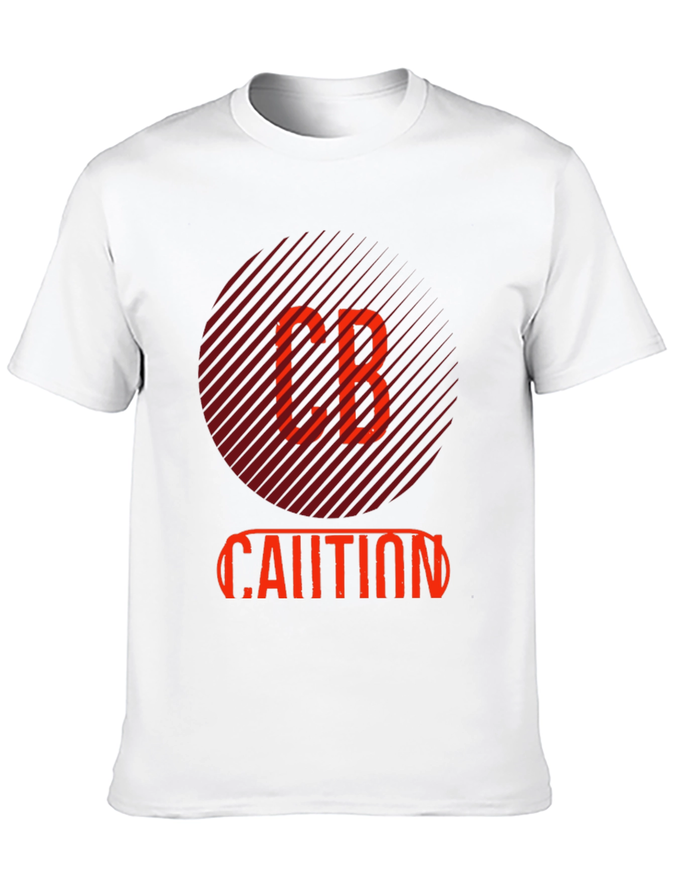 CB Caution Graphic Tee - Stylish Mens Black T-Shirt