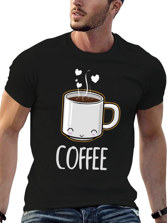 Cute Coffee Mug Graphic T-Shirt