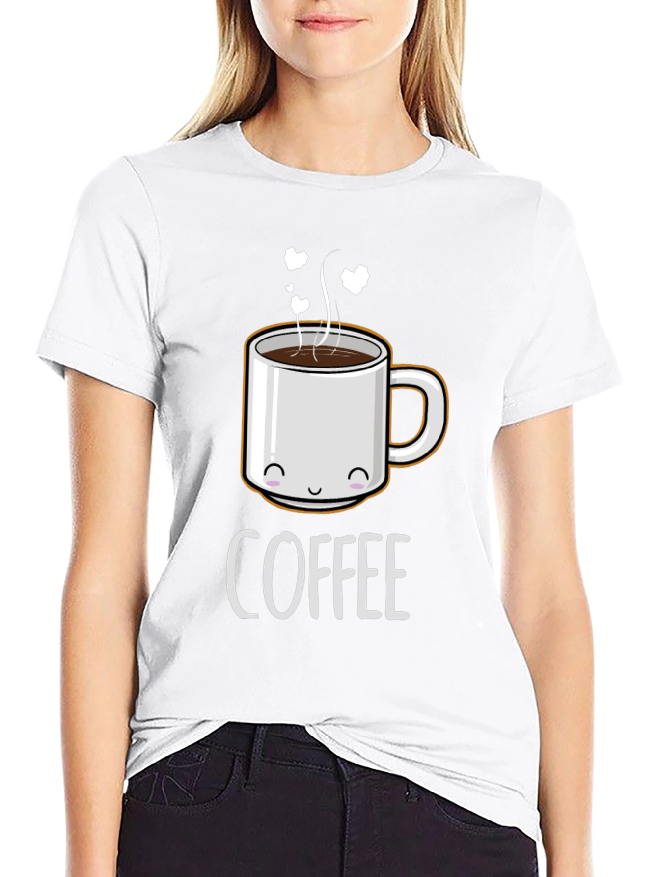 Cute Coffee Mug Graphic T-Shirt