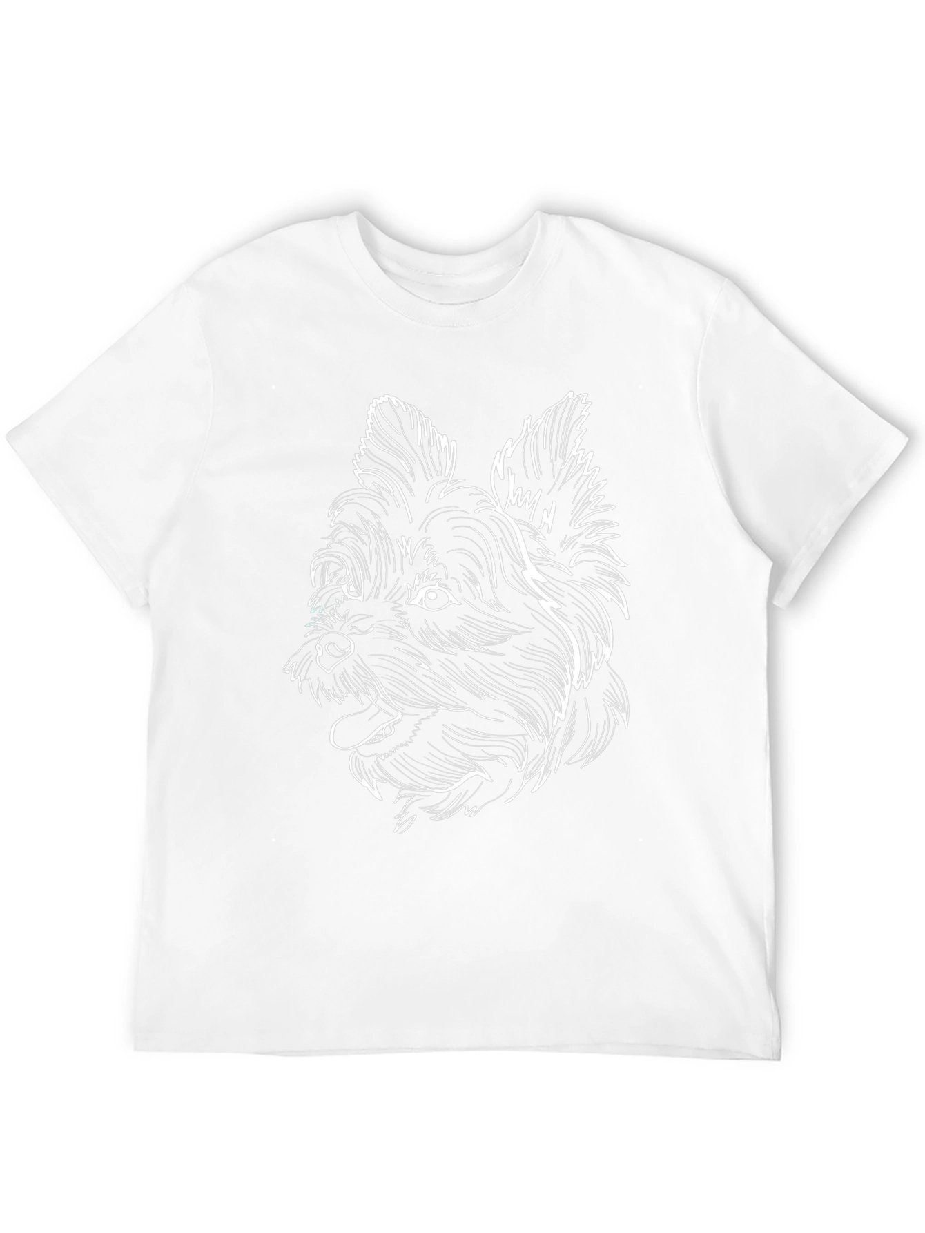 Dog Graphic Print Tee - Black