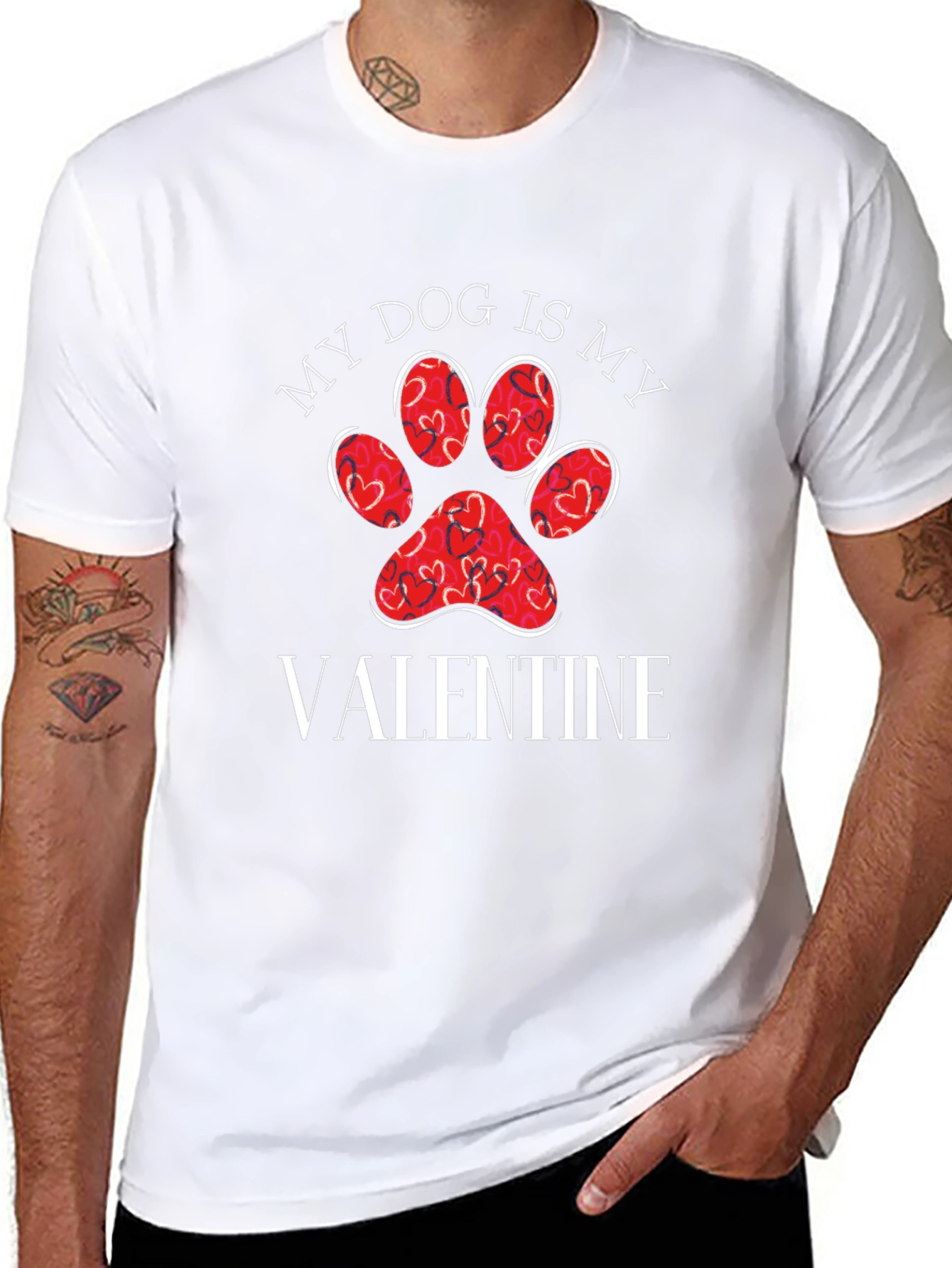 My Dog is My Valentine Graphic Tee